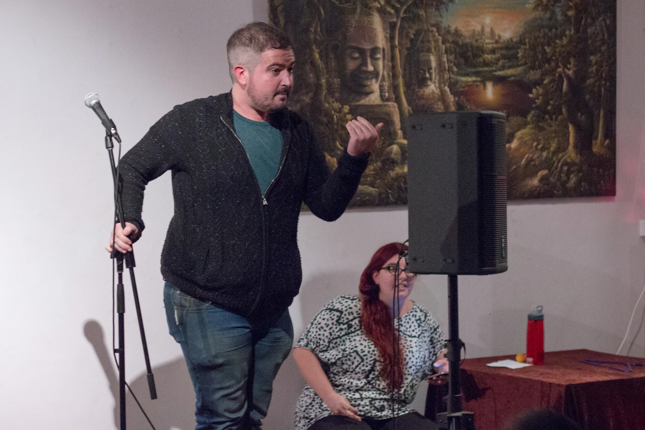 Mike Griffin turns the comedy on an unrelenting audience, think you're so tough? Get up on stage a do it then