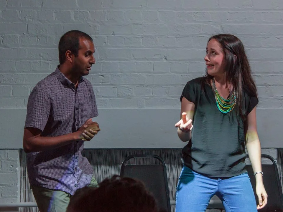 Suren and Leanne, Cool Story Bro April 2016. Photo courtesy of Sam Clifford