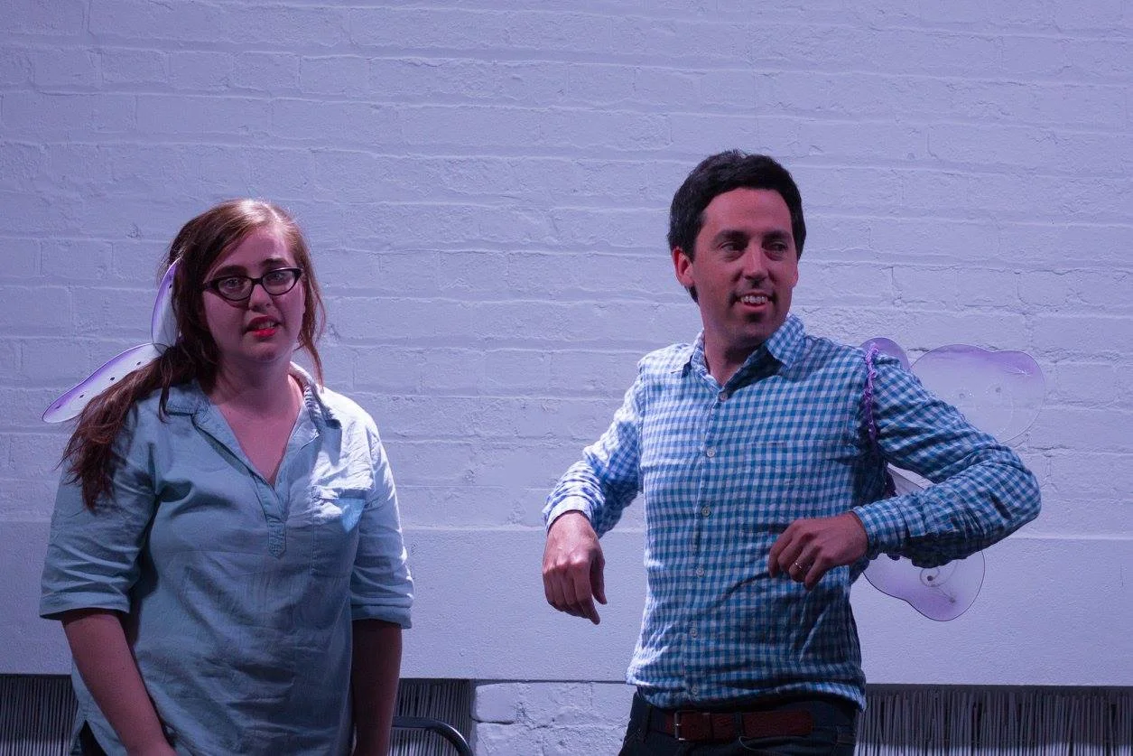 Mark (with Rosa Sottile) as an enthusiastic butterfly at GET IT INYA