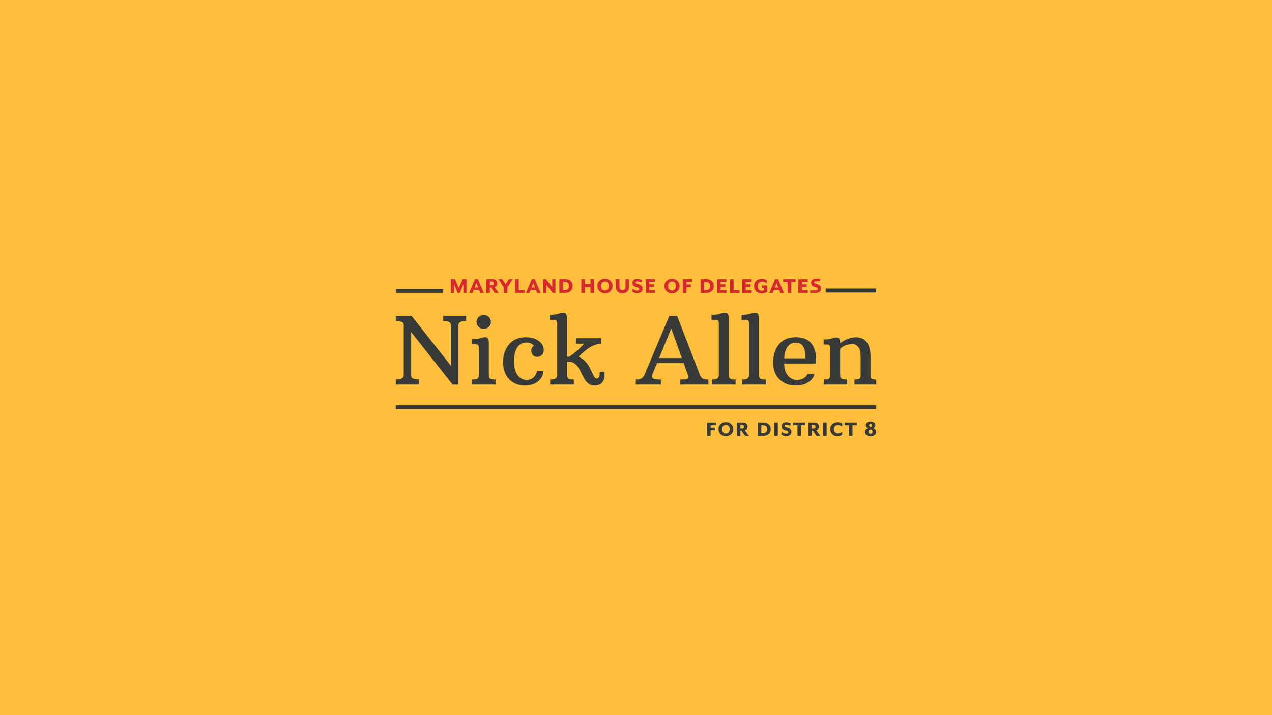 Maryland House of Delegates, Nick Allen for District 8 logo
