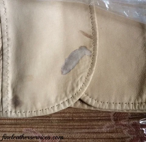 Escada lamb blazer with stains