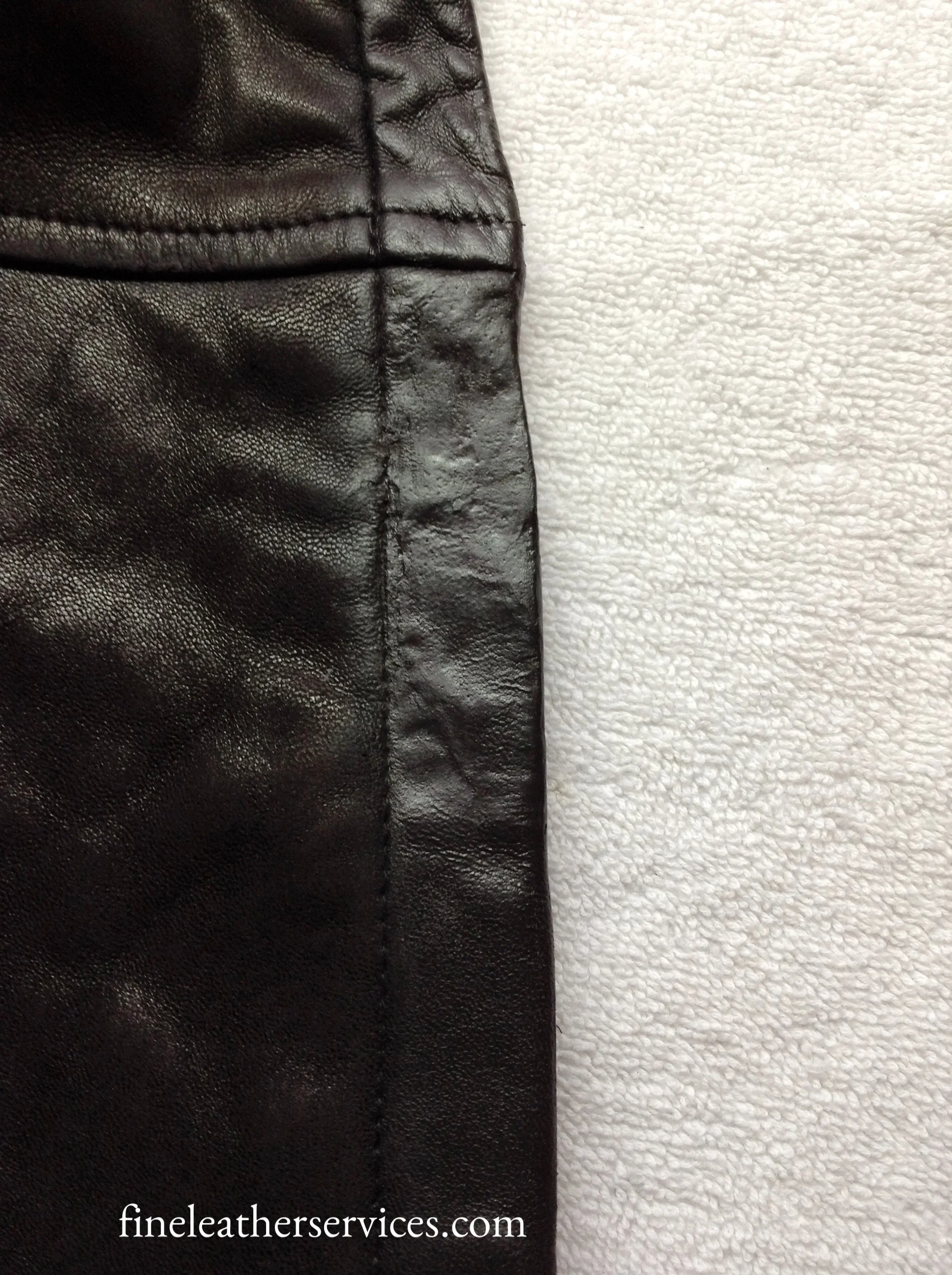 Torn Lamb Jacket "After"