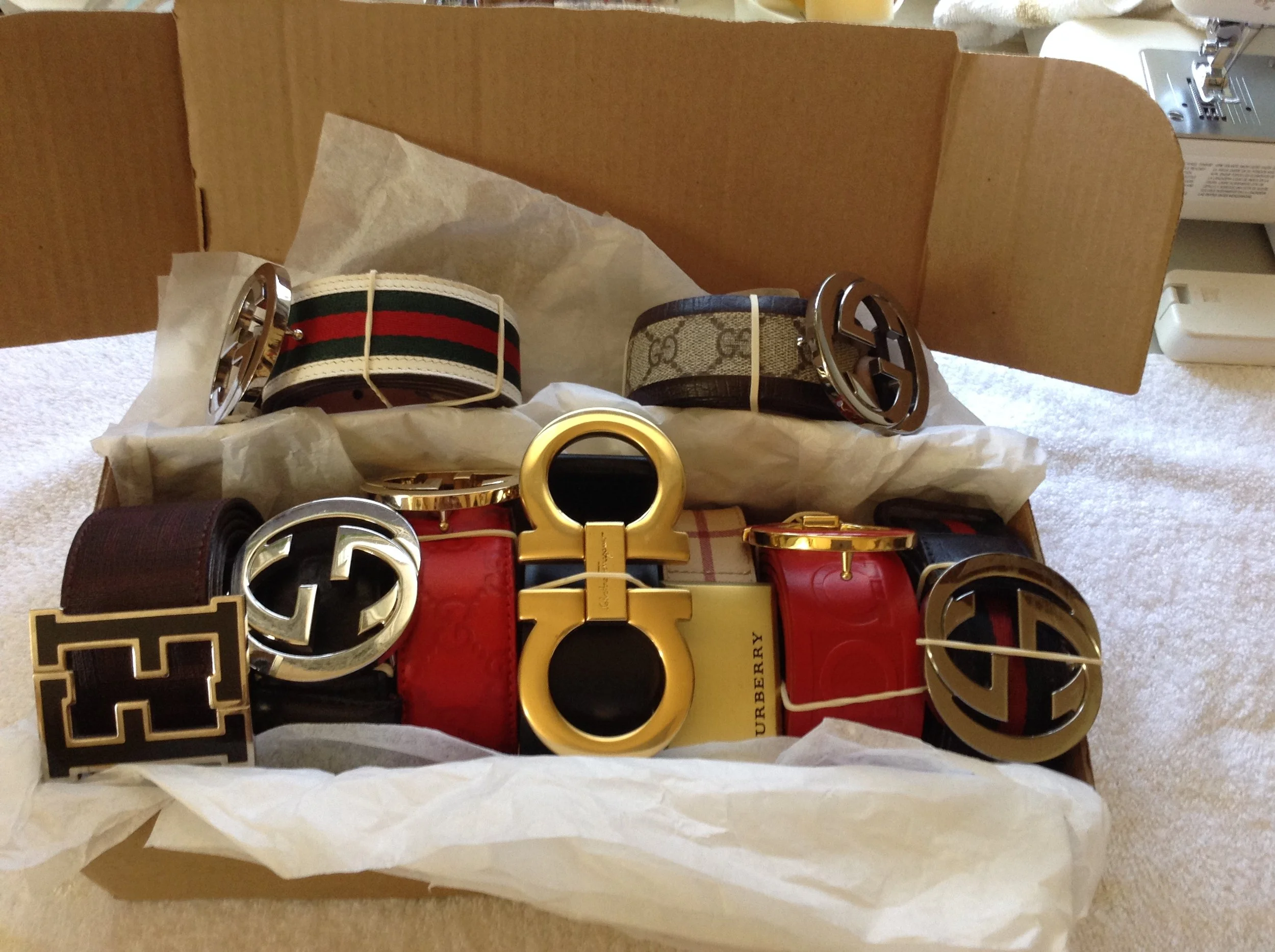 Mold Removal-Luxury label belts "After"