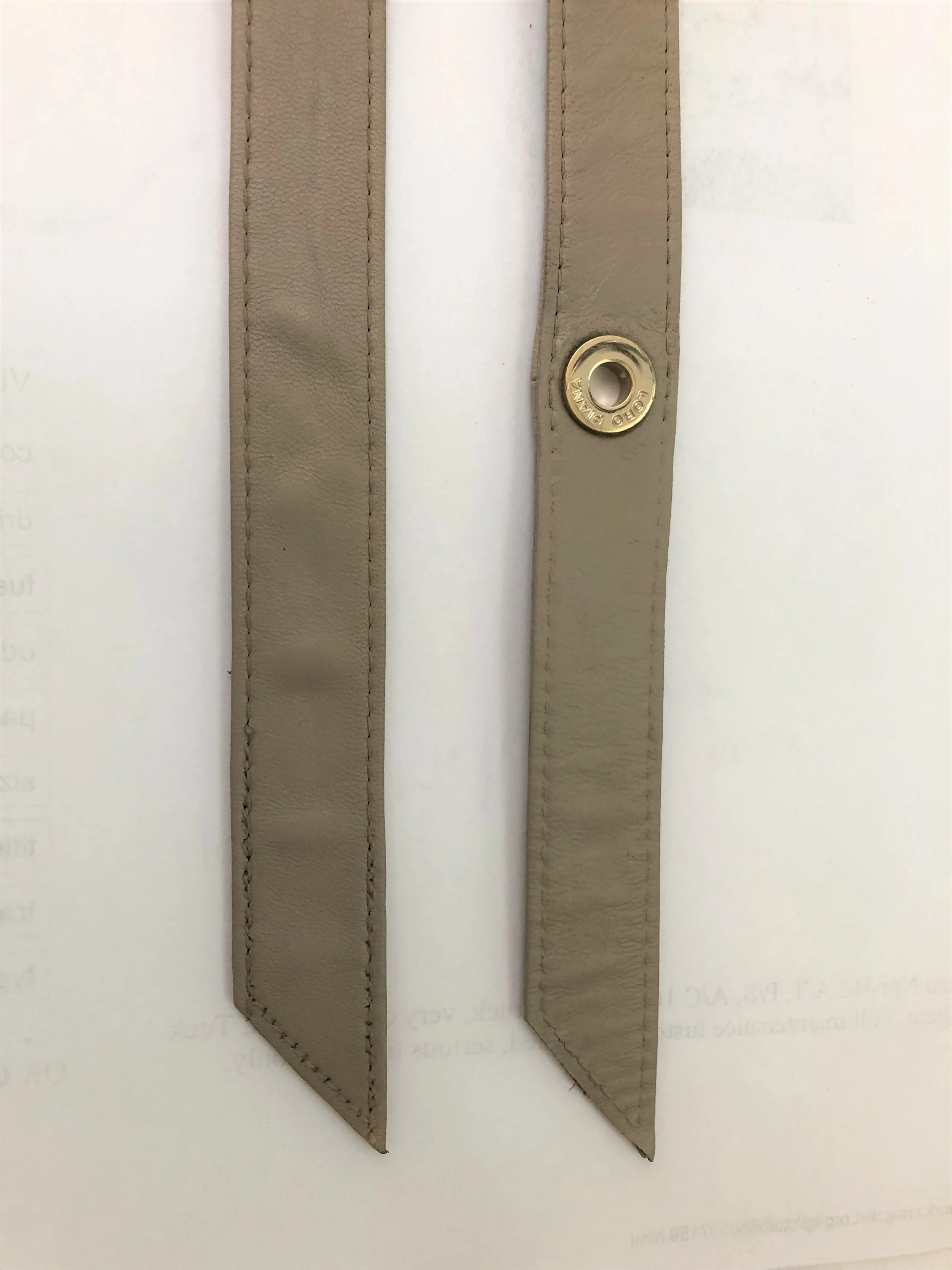 Loro Piana belt after color repair