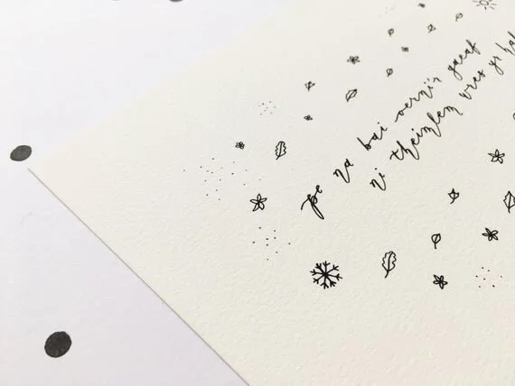 pe na bai oerni'r gaeaf ni theimlem wres yr haf welsh quote simple minimalist illustration print poster inspirational affirmation cymraeg cymru wales