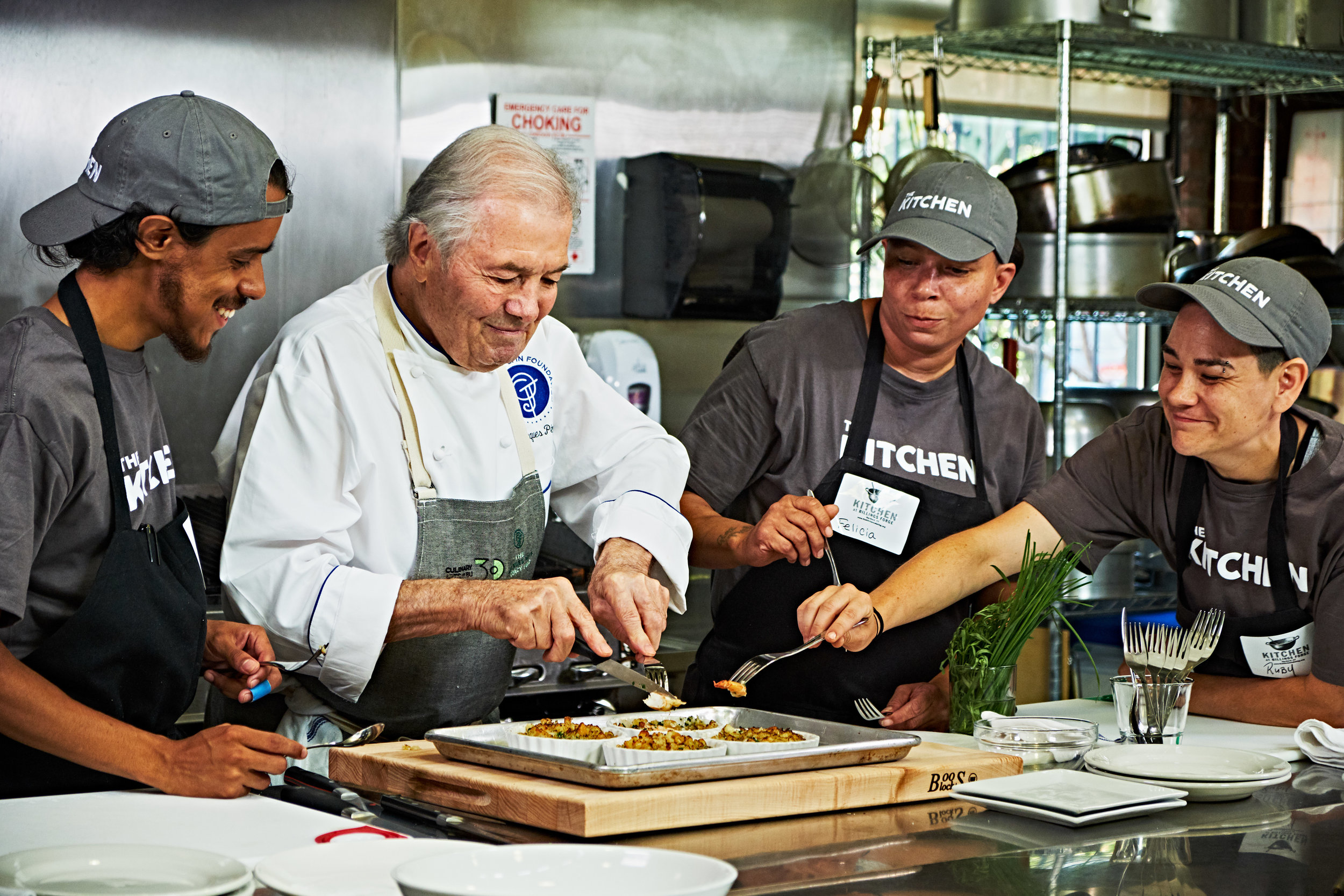 Chef Jacques Pepin at The Kitchen (Forge City Works)