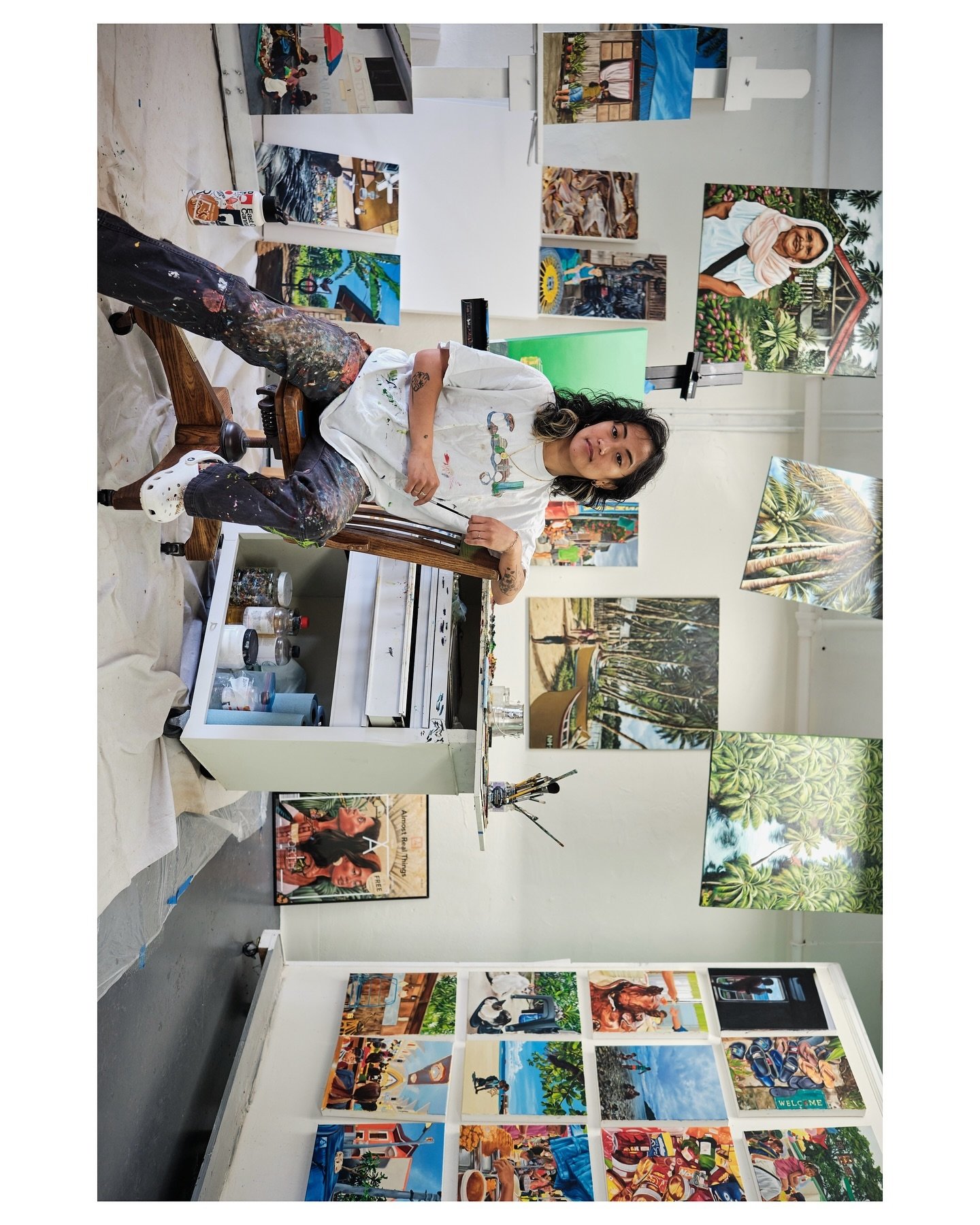 I had the honor of visiting Catie&rsquo;s (@catielewisart) studio space to watch her work, talk shop, and learn about her journey as a Filipina artist.

Don&rsquo;t miss her Artist Talk today at the @artsfvac at noon! Here are some highlights of her 