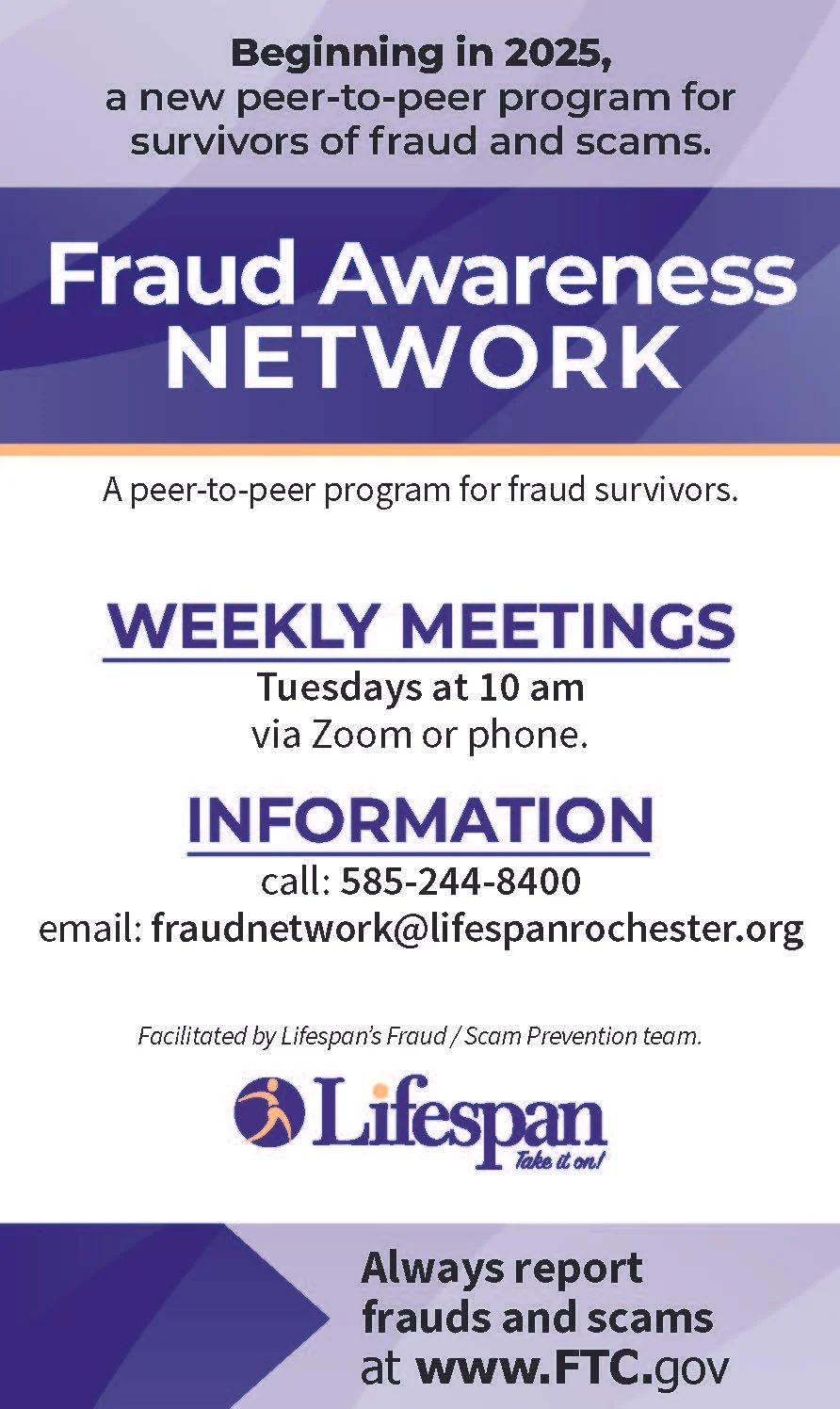 Scams / Consumer Protection — Lifespan