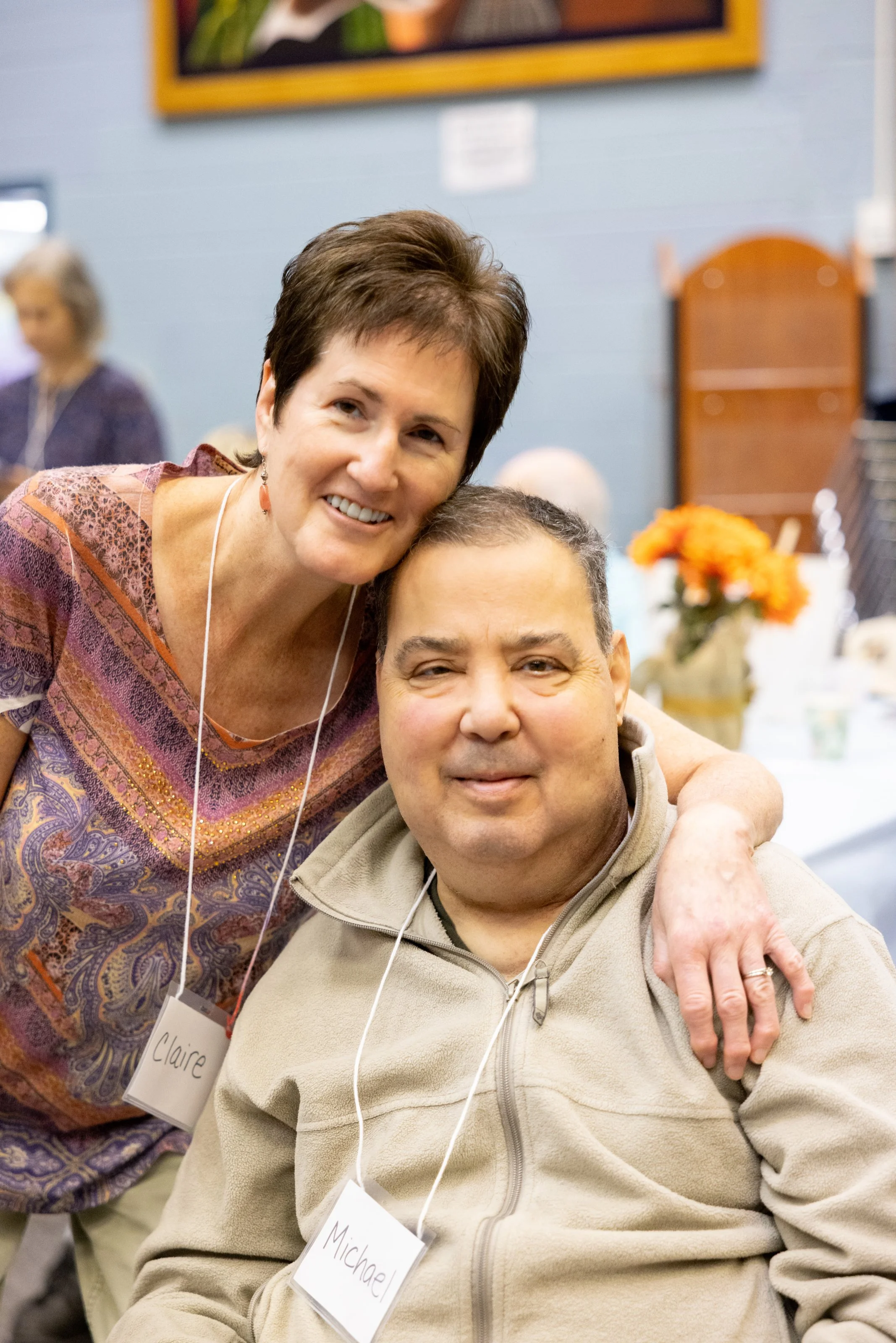 wife with husband who has dementia.