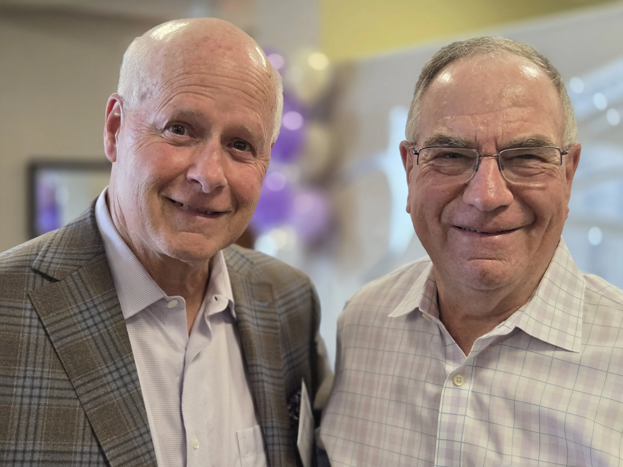 Two men.
