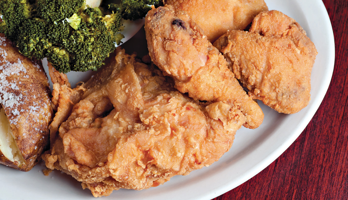 After a day on the water, enjoy a meal at Cookie’s, where the specialties include fried chicken.