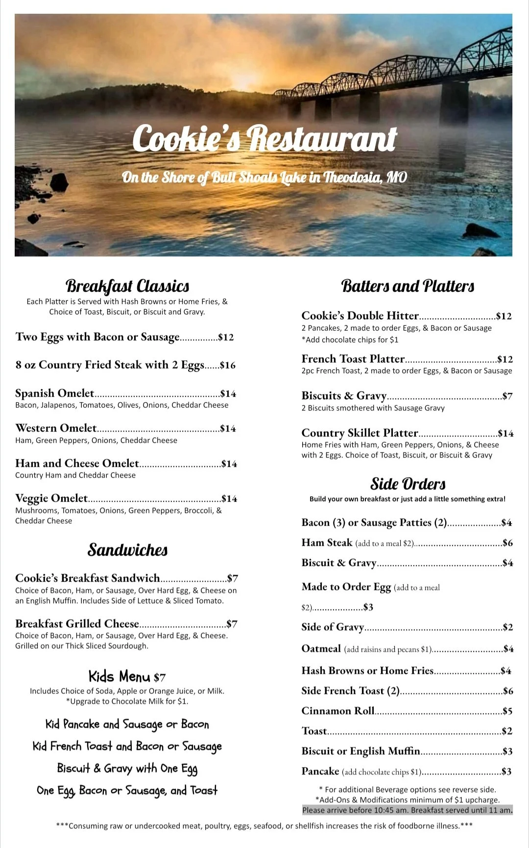 Dining — Theodosia MarinaResort on Bull Shoals Lake