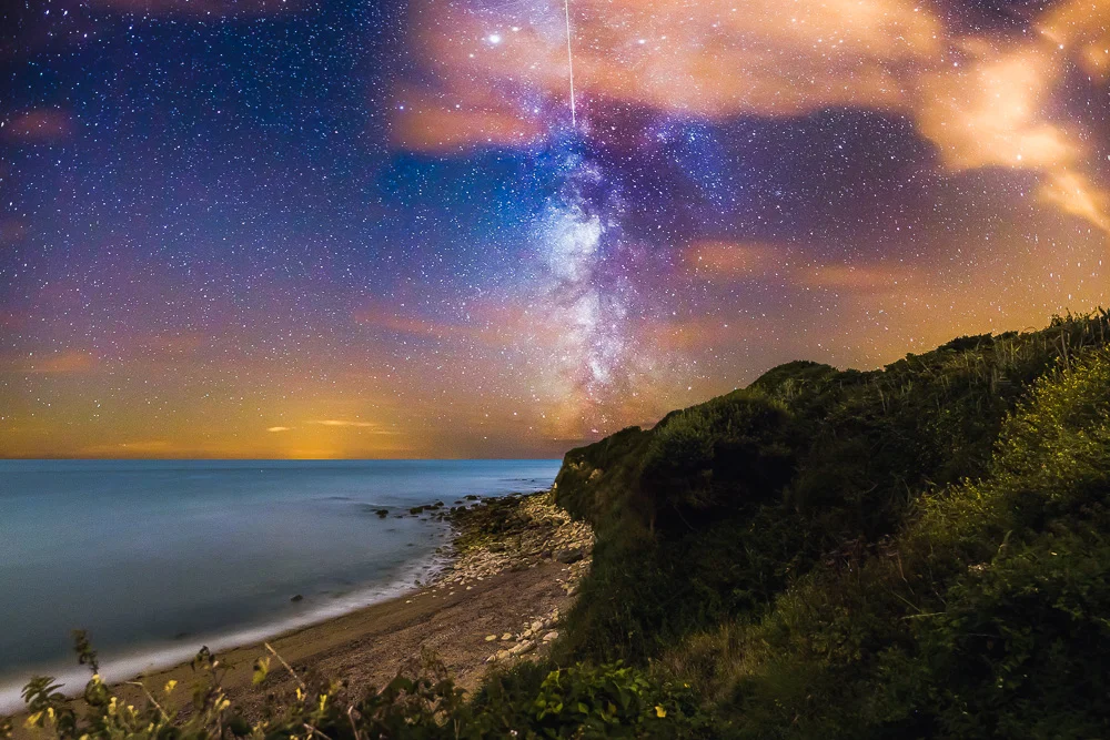 Perseid Meteor Shower Milky Way | Isle of Wight Photography by Chad Powell