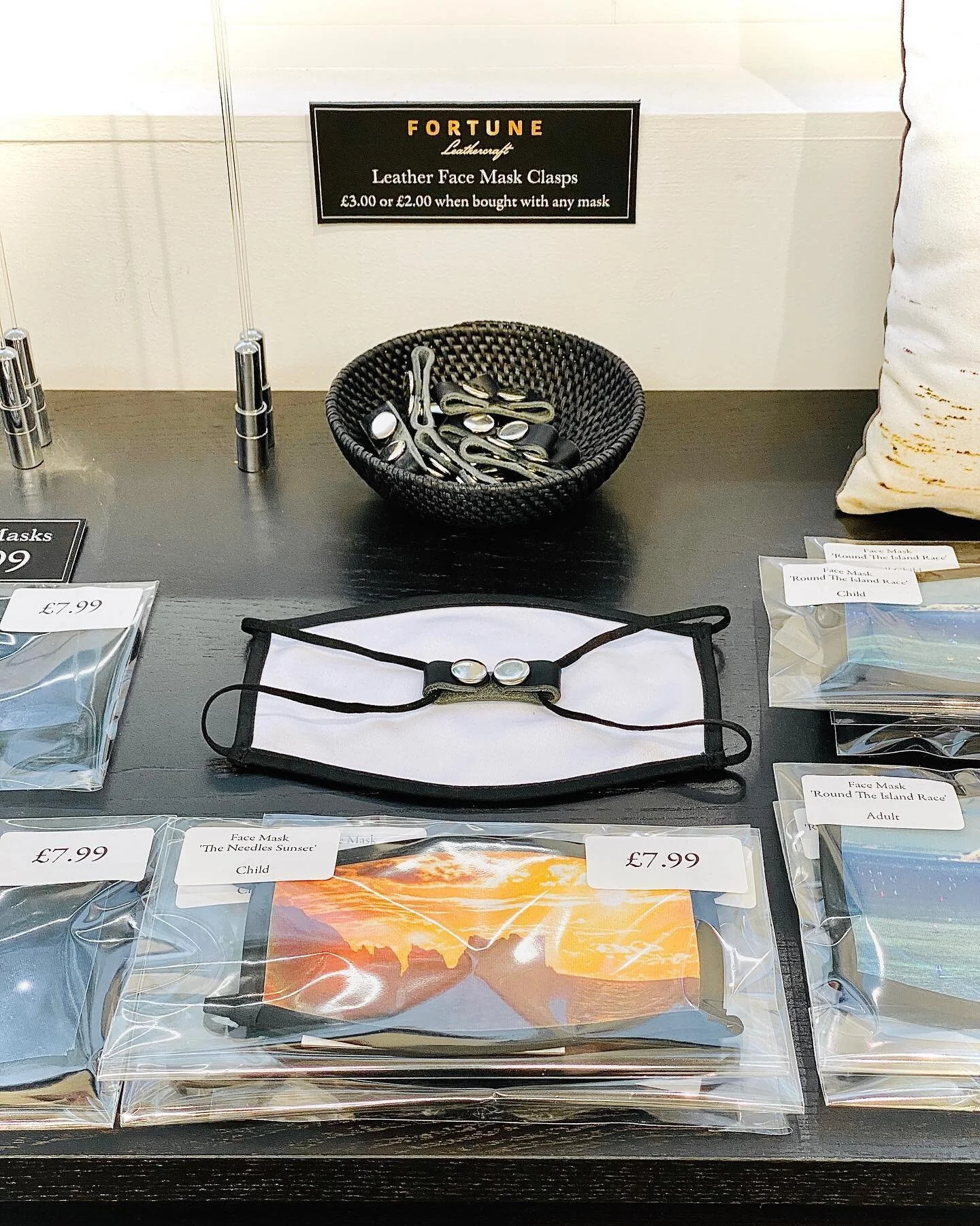 These clever 100% leather clasps made by Anders at @fortune_leathercraft for your masks are now available in my gallery for &pound;3.00, or &pound;2.00 when purchased with one of my face masks!