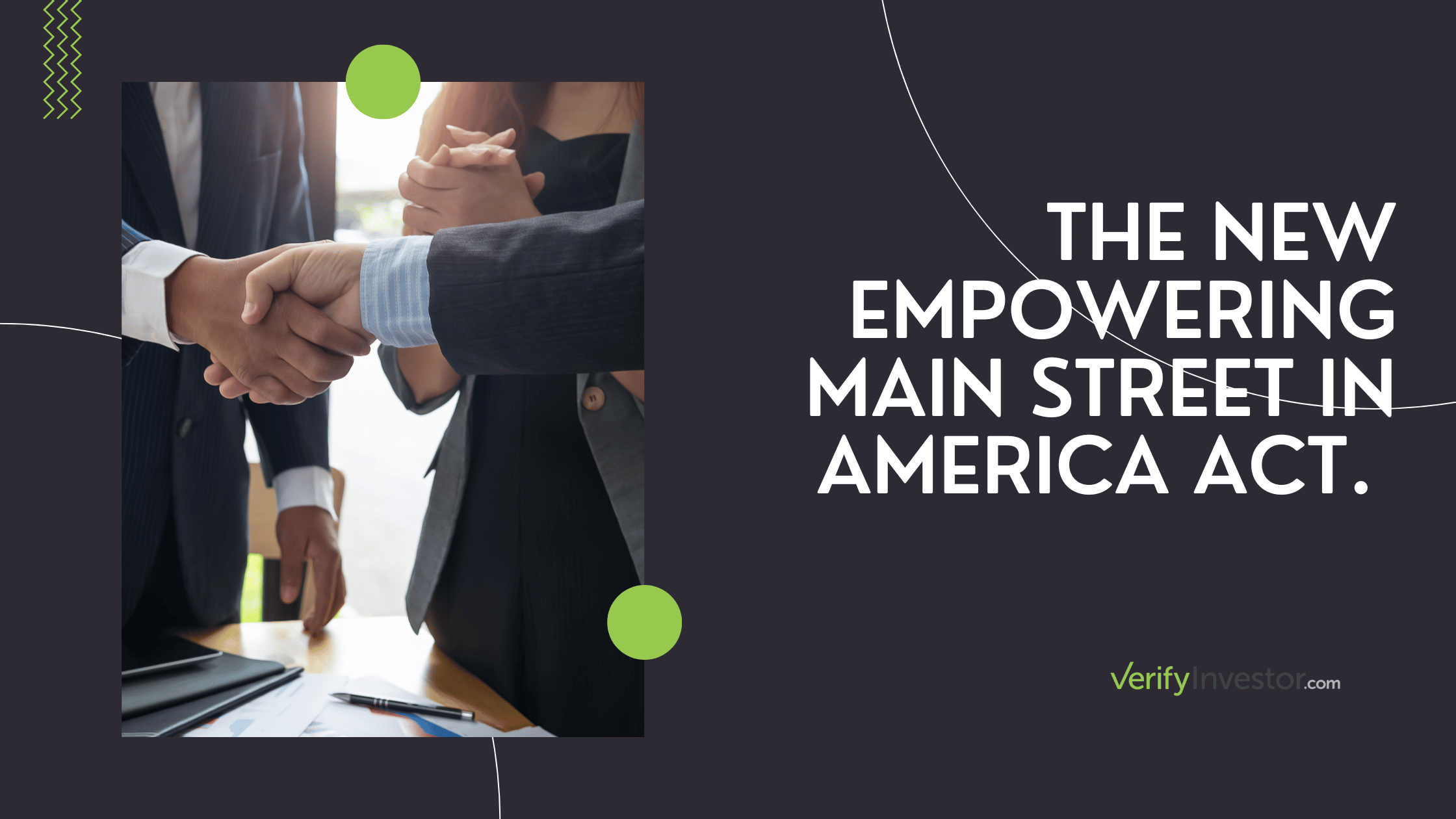 The New Empowering Main Street in America Act. 