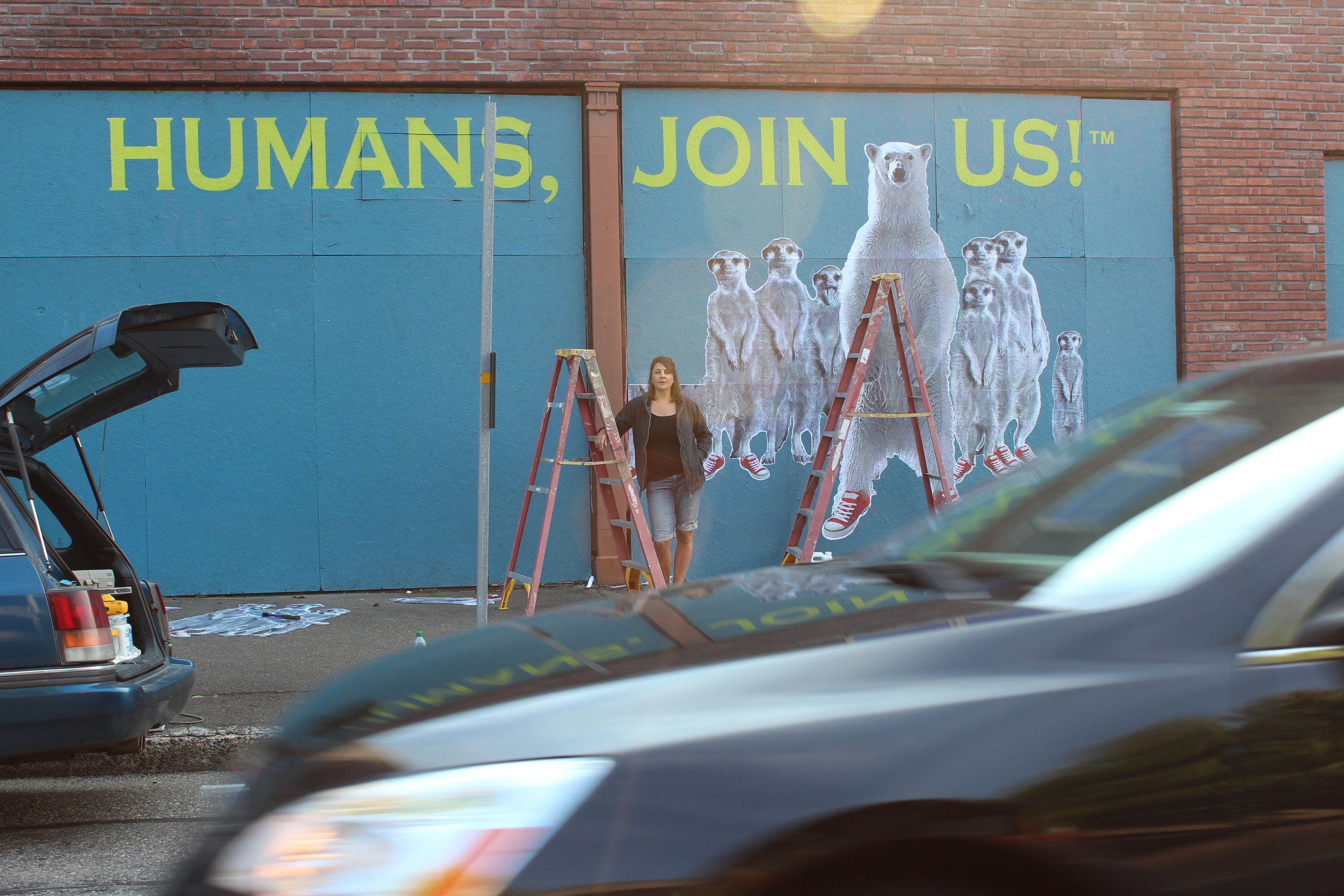 I capture Kristin, unknown to her.