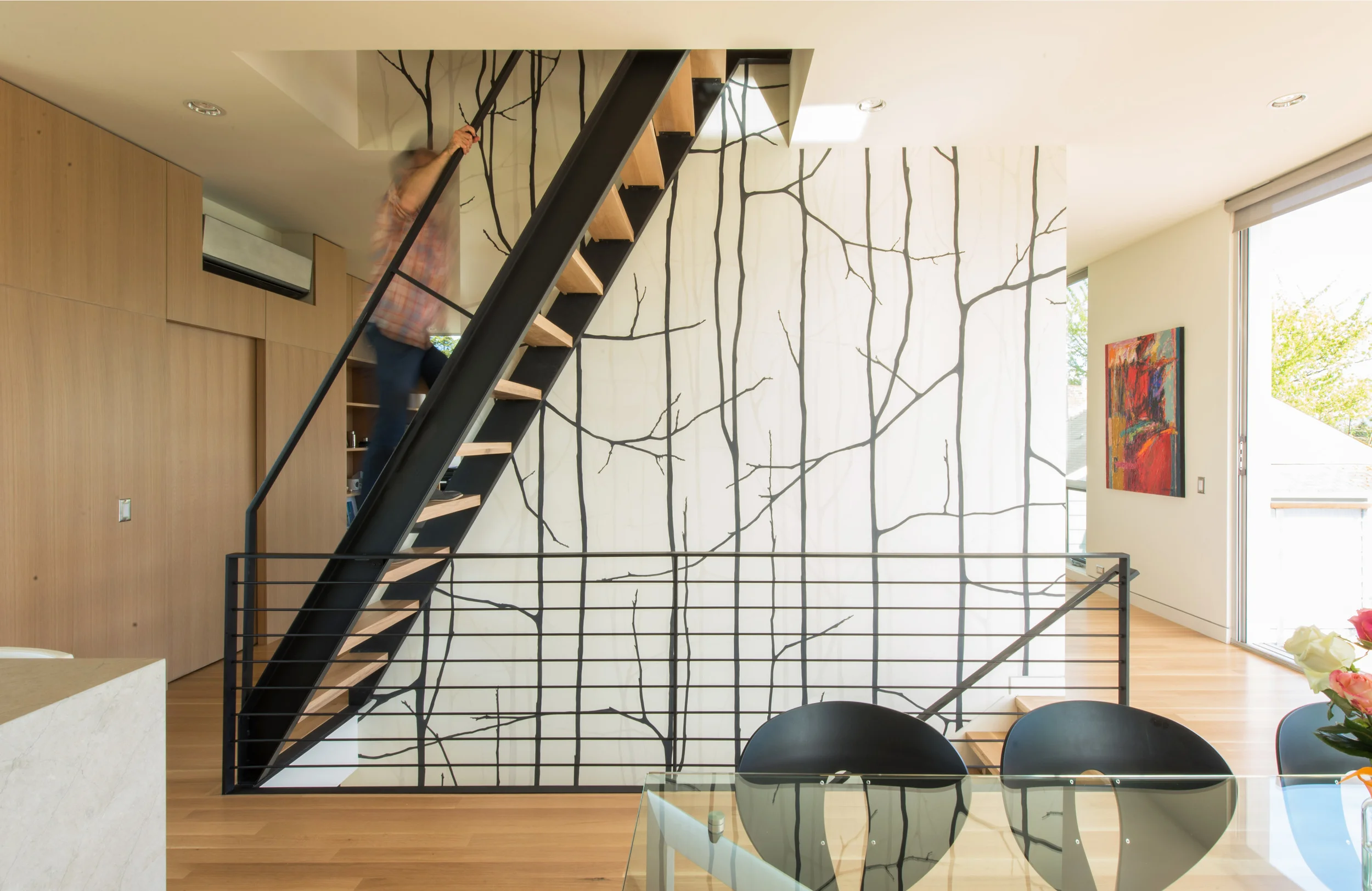 Up to the rooftop. Photo by Andrew van Leeuwen, BUILD LLC