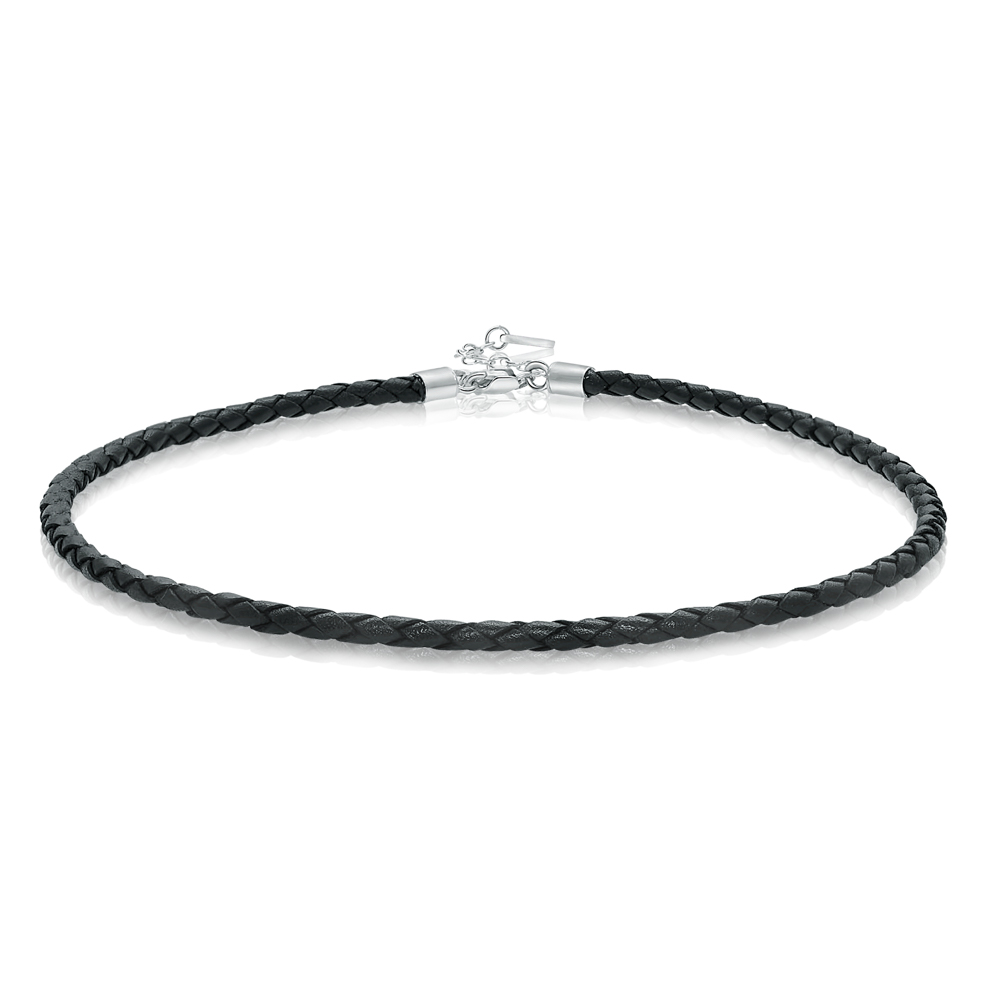Chelsea - Leather & 925 Sterling silver Choker / Bracelet