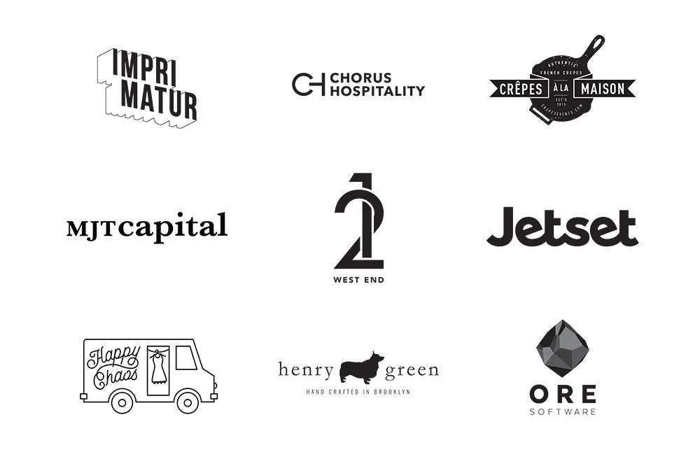 Logo Soup: Various logos for a wide variety of brands