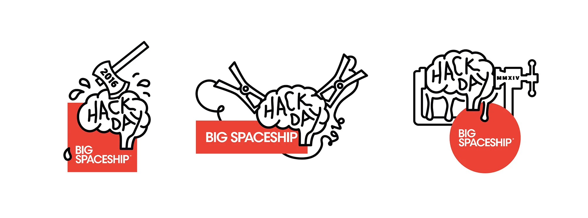 Logo Package for Big Spaceship's 2016 Hack Day
