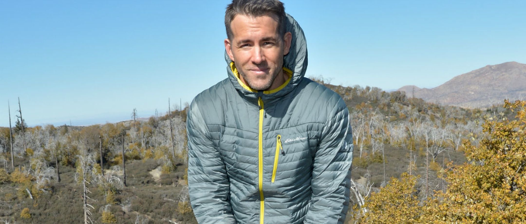 Charley Gallay/Getty Images for Eddie Bauer • www.upworthy.com/people-are-hugging-trees-because-ryan-reynolds-asked-them-to-and-its-great