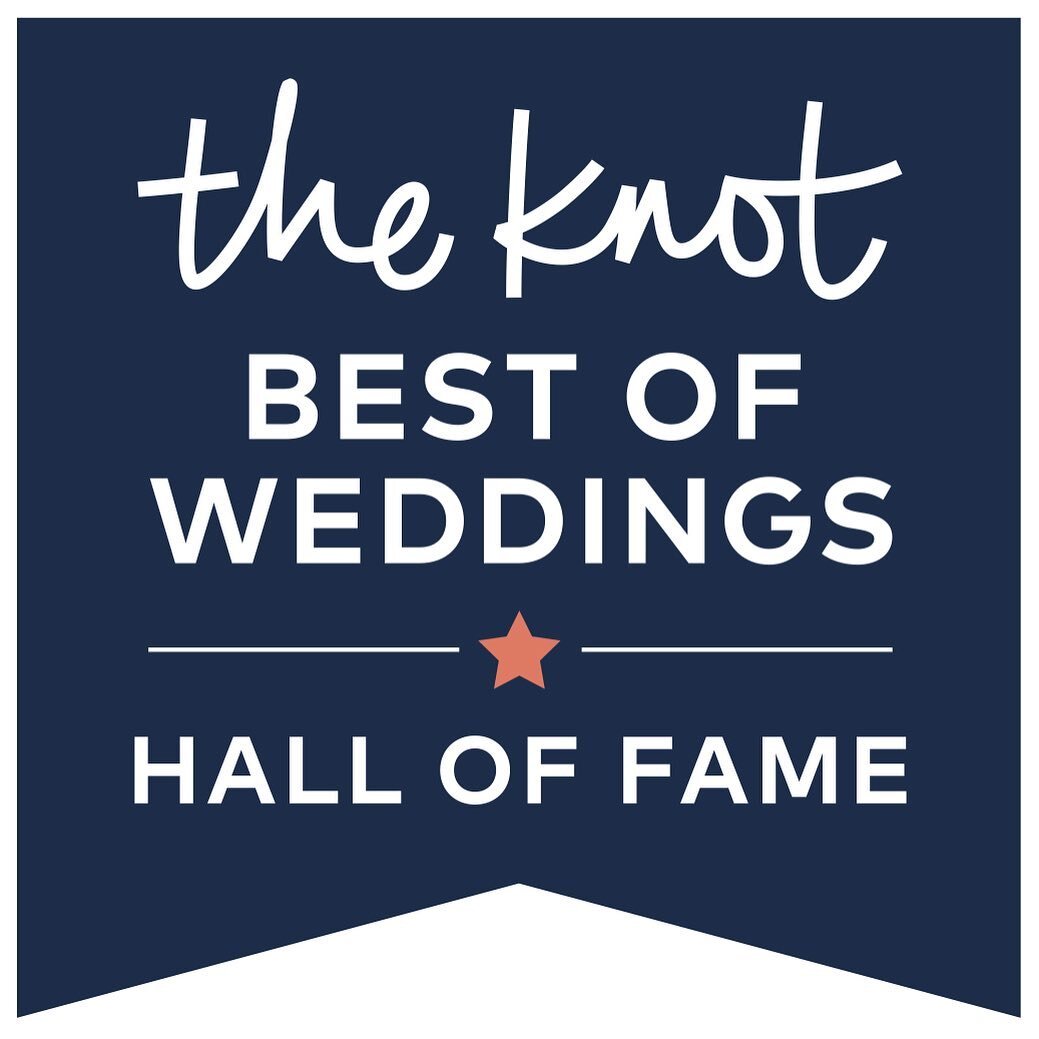 WOW! Huge thanks to every bride, groom, family member, and wedding guest that has left us a review on @theknot! We are so honored to win &ldquo;Best Of The Knot&rdquo; for the fourth year in a row, officially catapulting us into the Hall of Fame!!! W