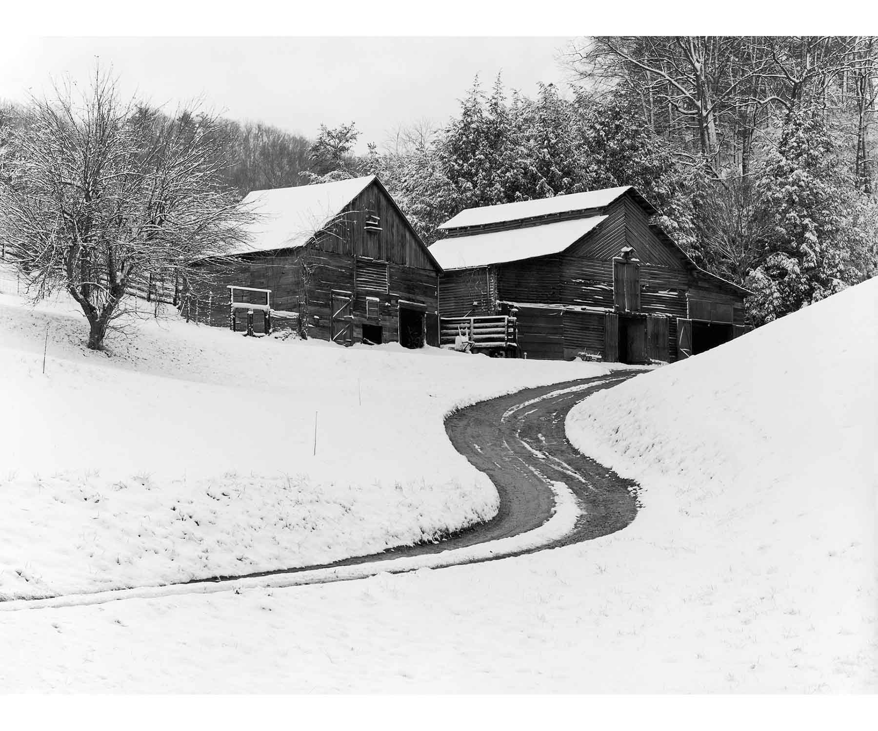 Appalachian snow barns The Face of Appalachia Tim Barnwell photography