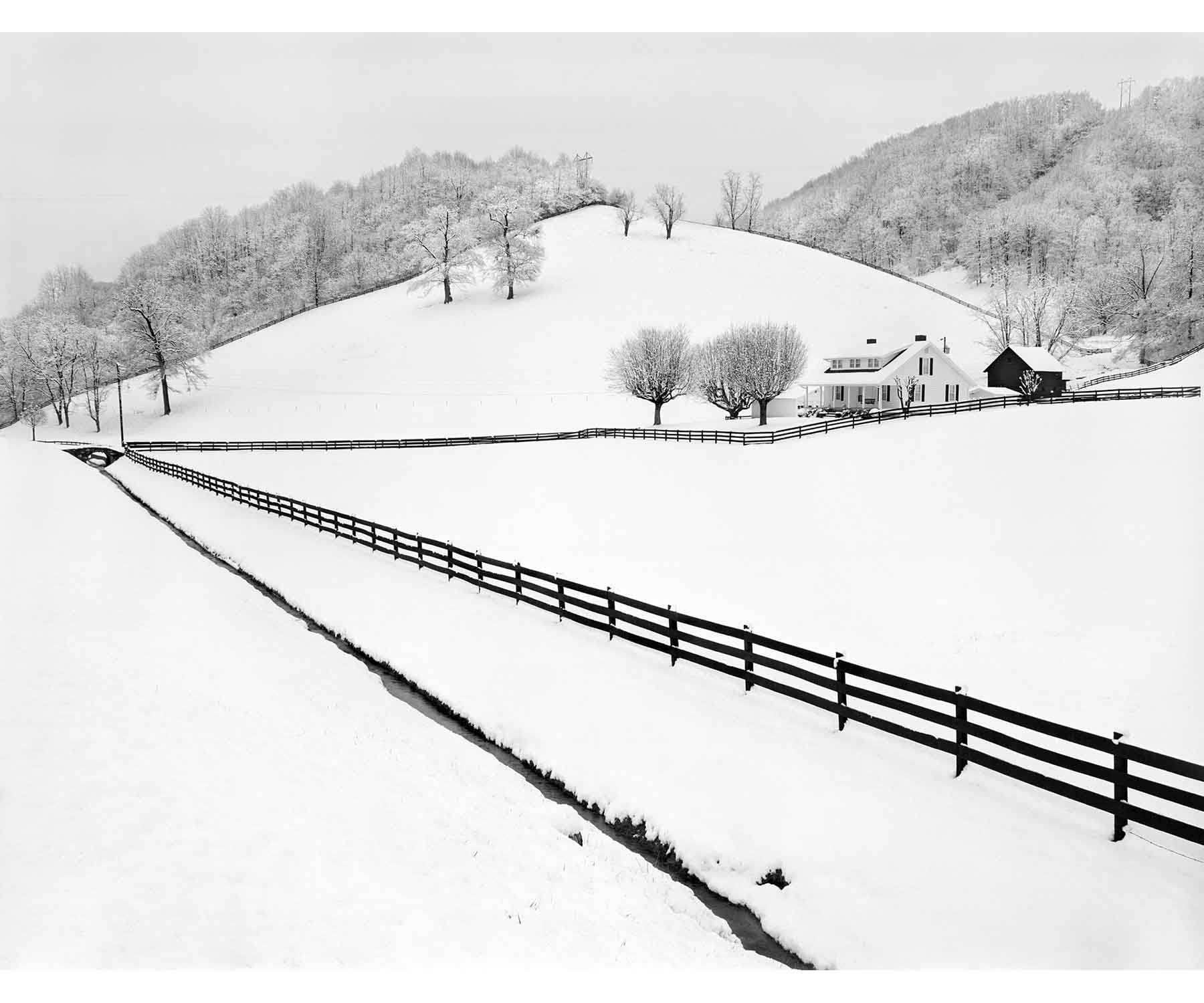 Snow fences Appalachia landscape Appalachian Tim Barnwell Photographer