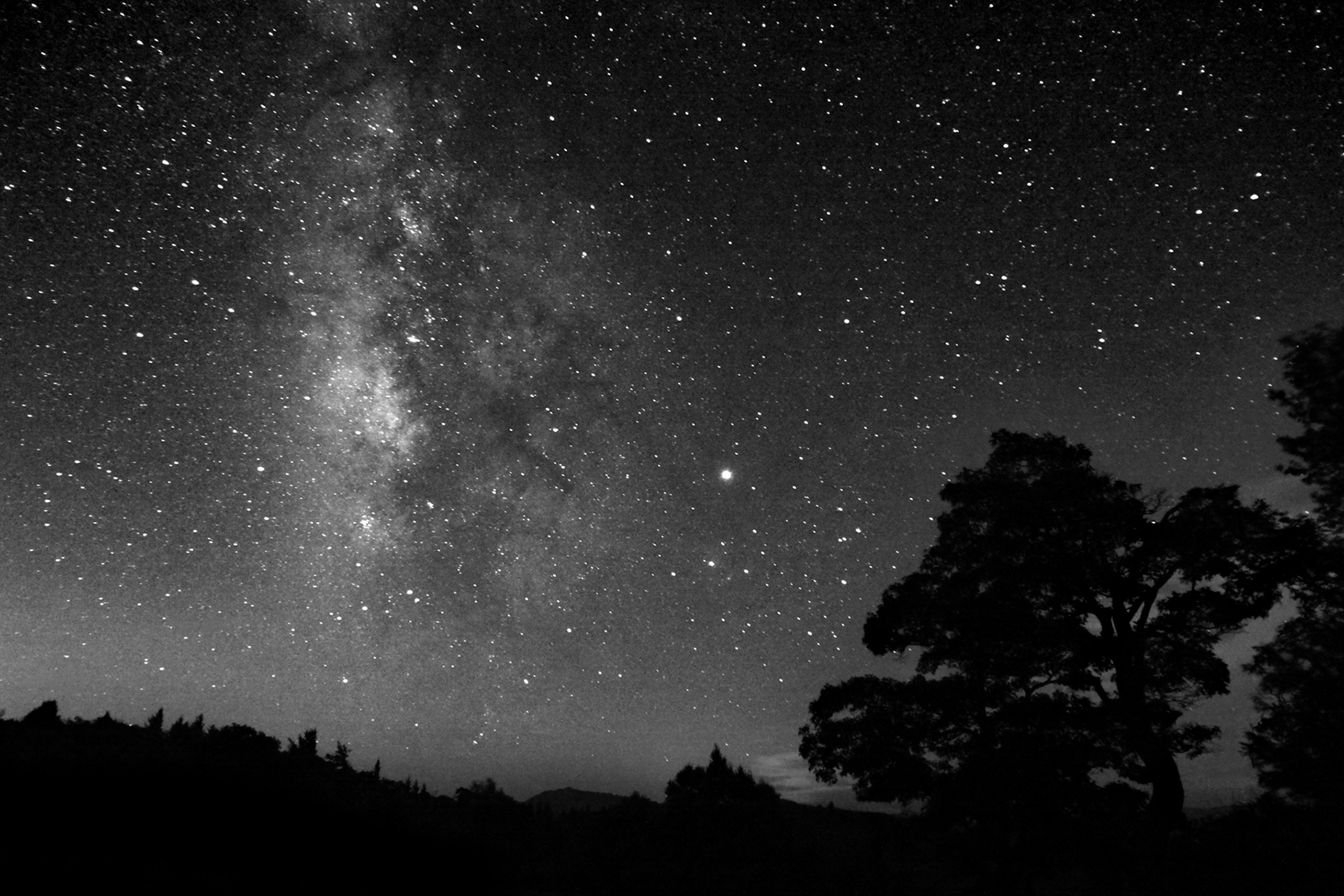 Milky Way night Blue Ridge Parkway NC