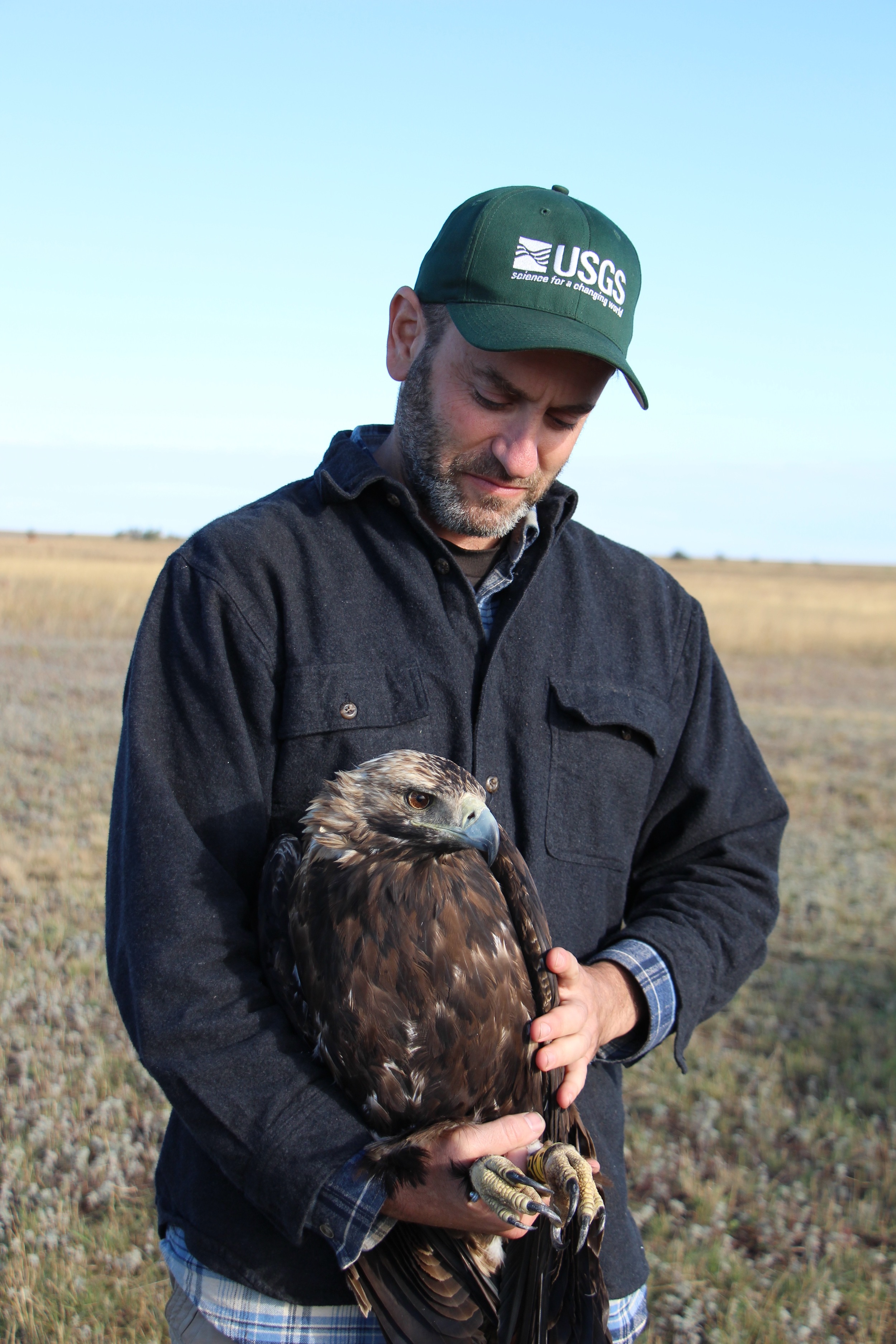  Dr. Todd Katzner with the Imperial eagle 