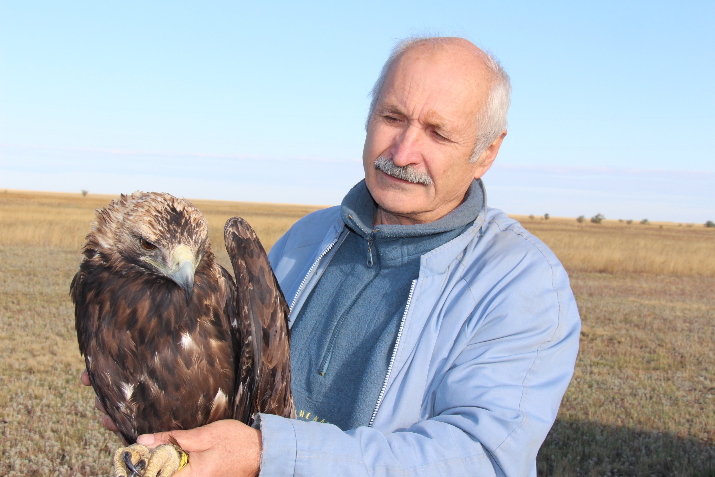  Dr. Bragin with eagle 