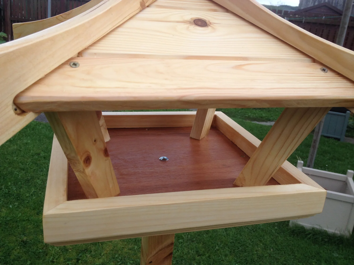 Pagoda Bird Table With Large Planter Base Highland Woodcraft