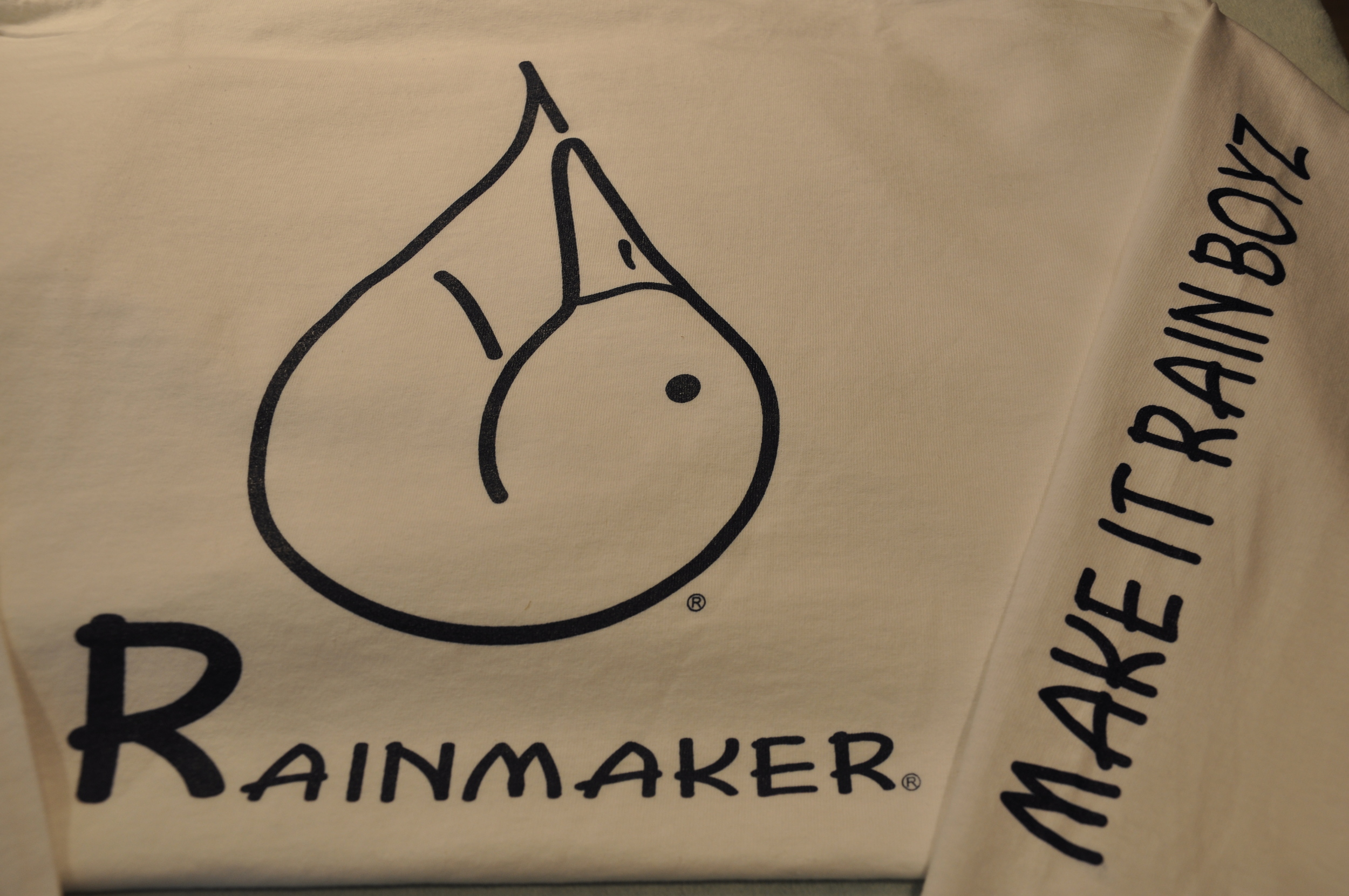 Long Sleeve White -Make It Rain