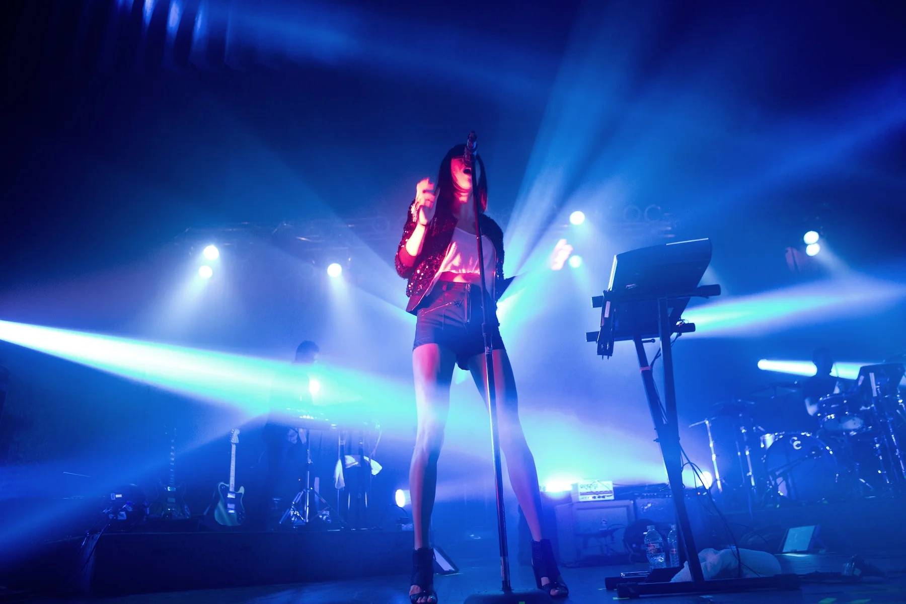  Phantogram at Sokol Auditorium, in Omaha, Nebraska.  October 1, 2014 