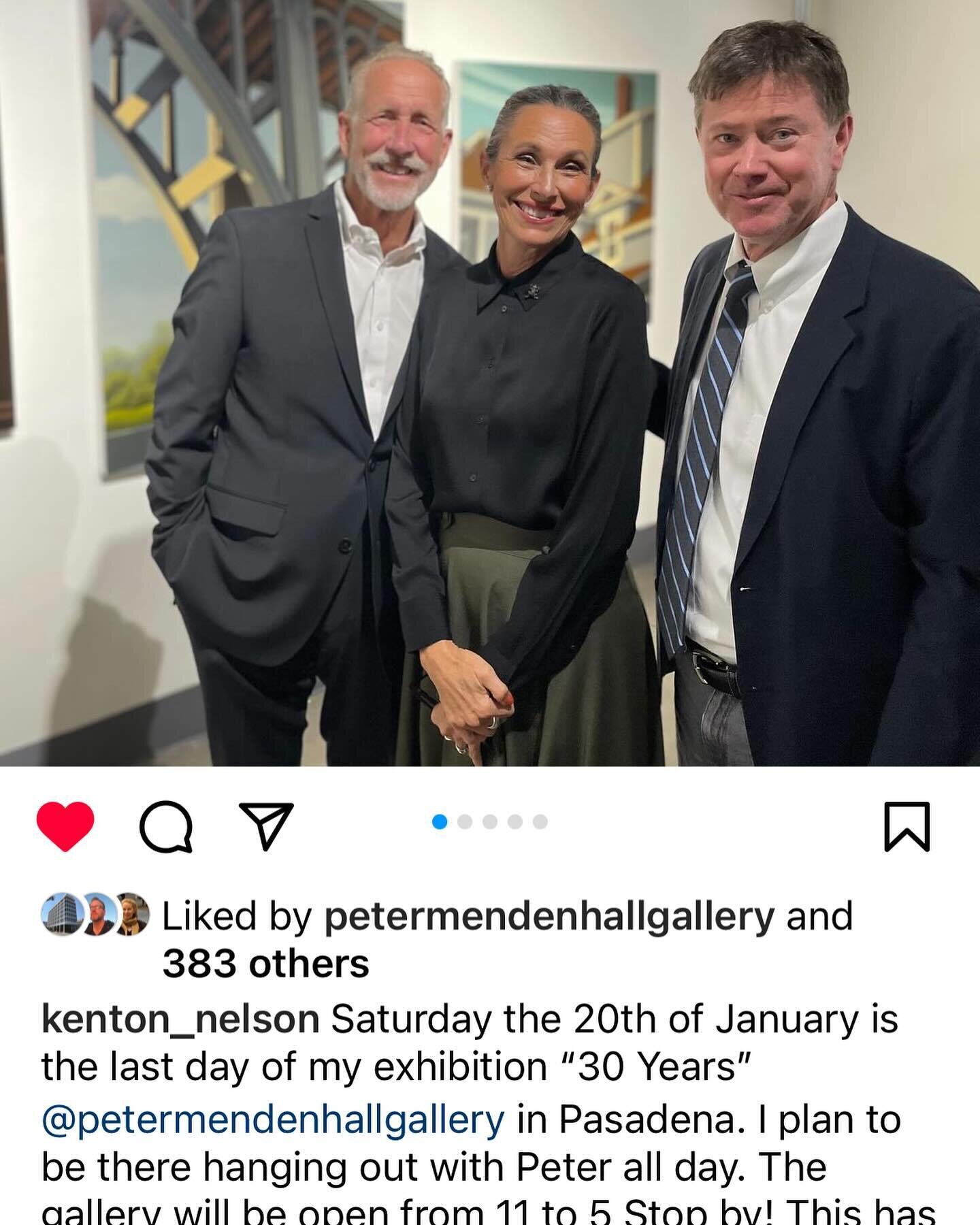 Final days of &ldquo;30 YEARS&rdquo; exhibition. Fantastic works. Kenton will be at the gallery on Saturday for closing ceremonies 🥲