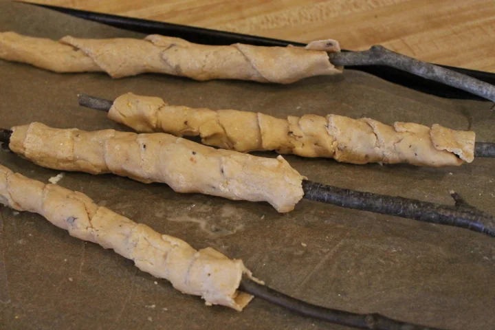 Twisted Bread Over a Wood Fire!