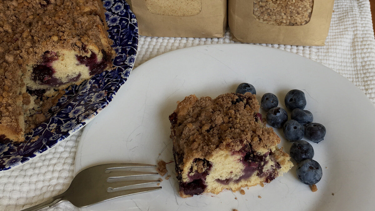 Blueberry Buckle with Maple Sugar Crumble