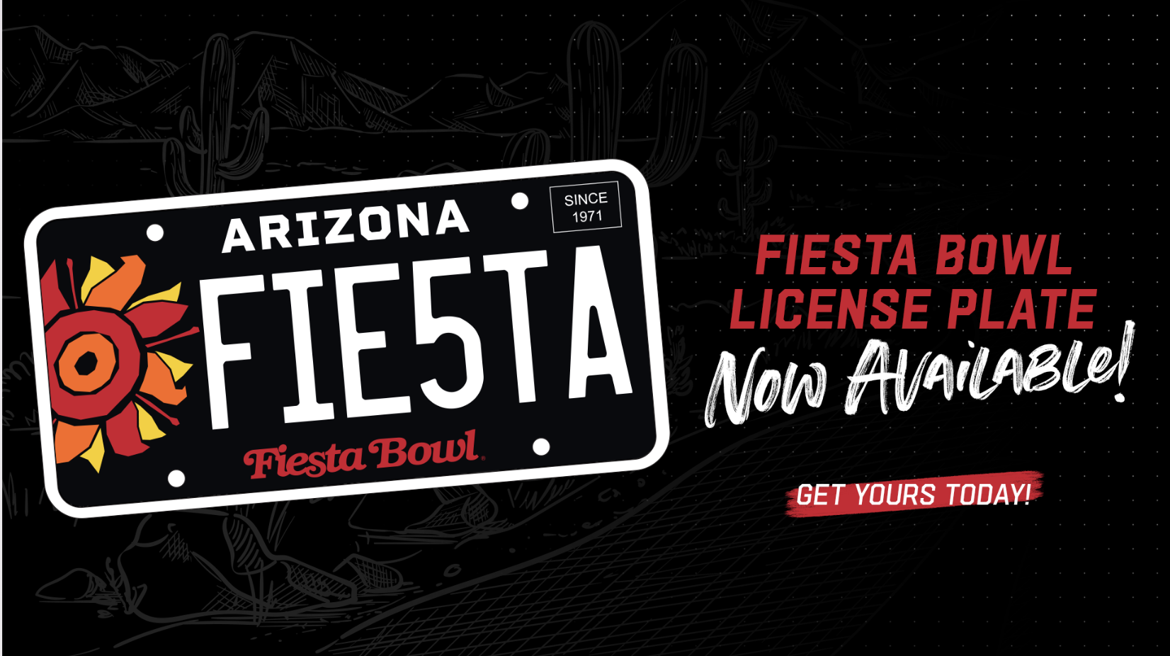 Fiesta Bowl License Plate