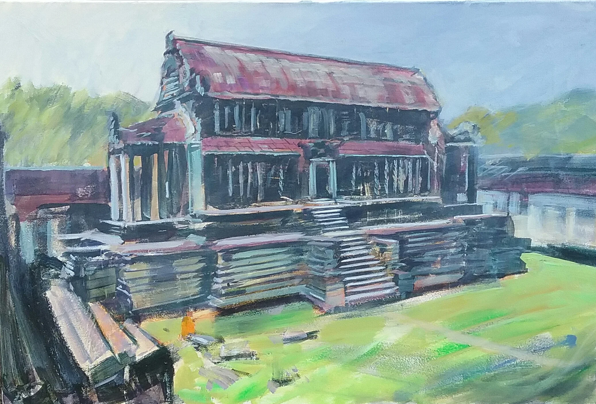 Angkor Wat complex, Library