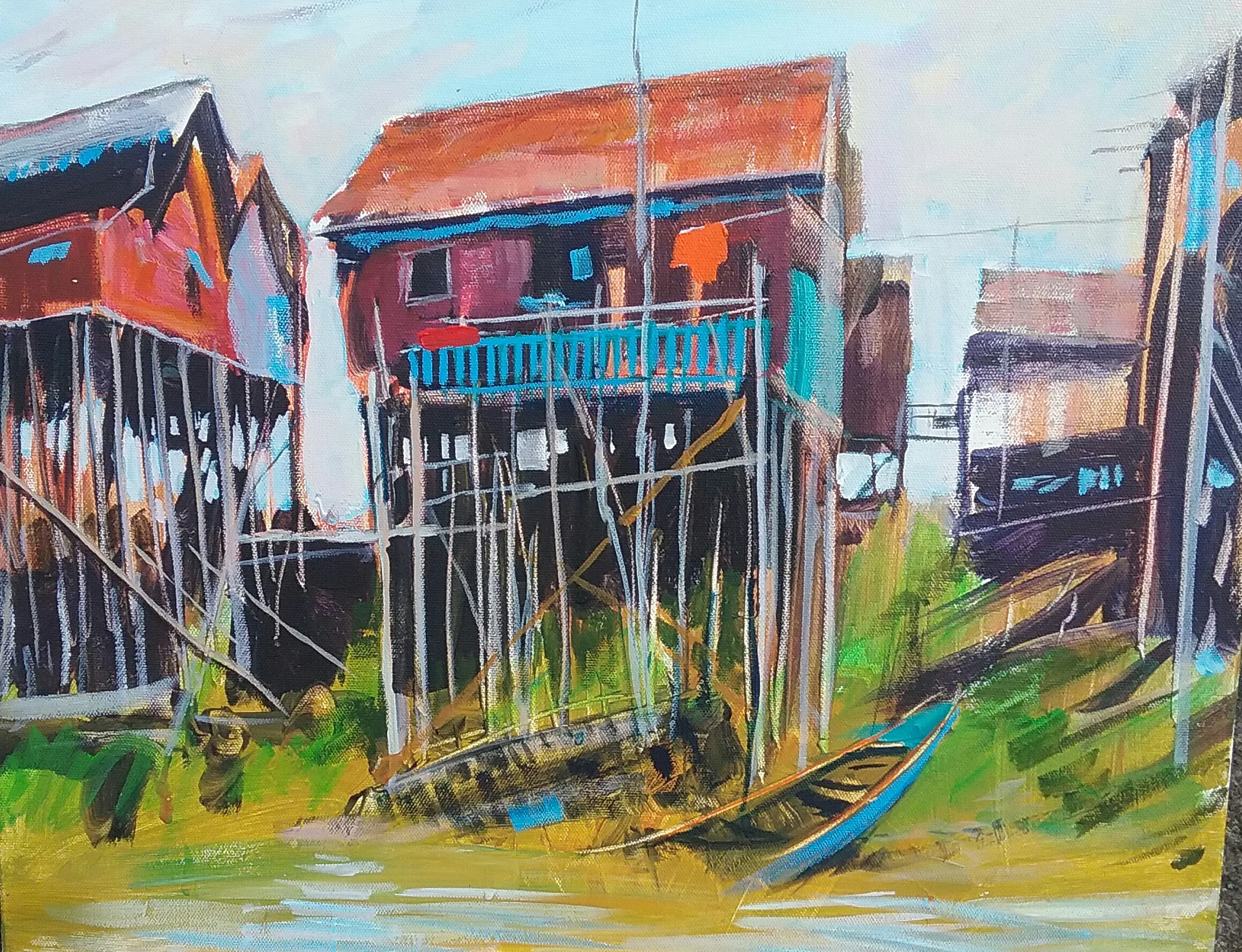 Pole houses, Cambodia