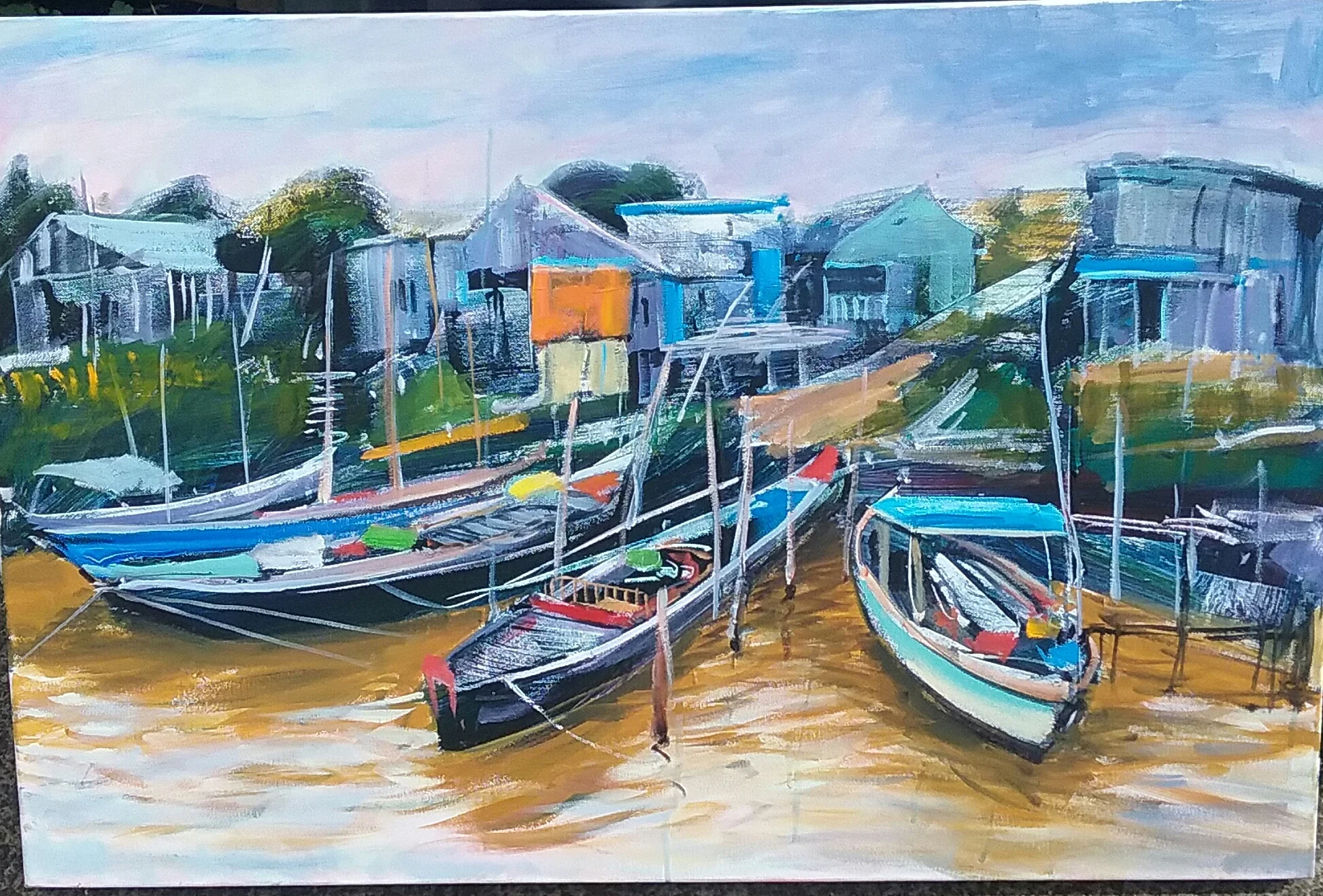 River settlement, Cambodia