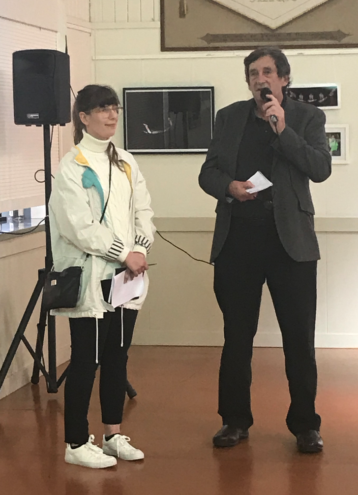 Rosalind and I, joint judges. Eden Arts young artist award