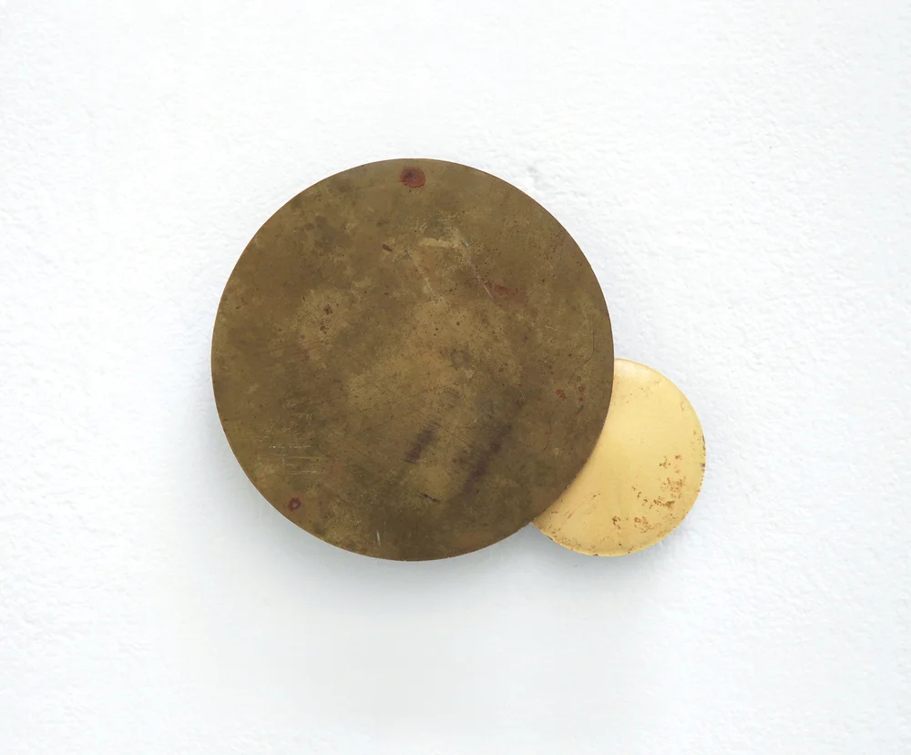 Untitled (Proposal for an Eclipse) 2009 Found brass and porcelain 18 x 12cm