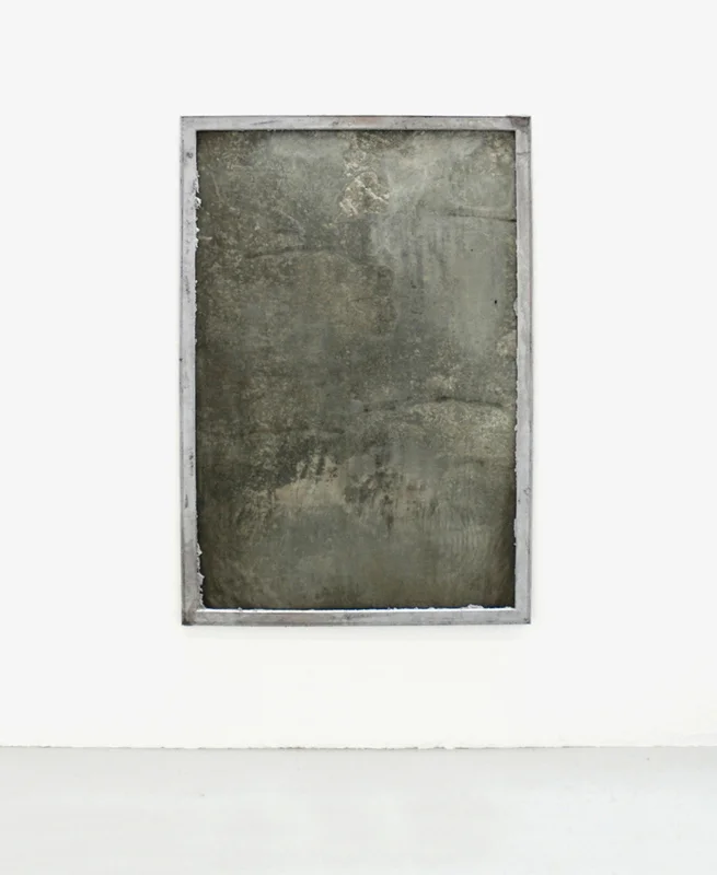 Untitled 2009 Reclaimed signboard, cast aluminum frame 167 x 112cm
