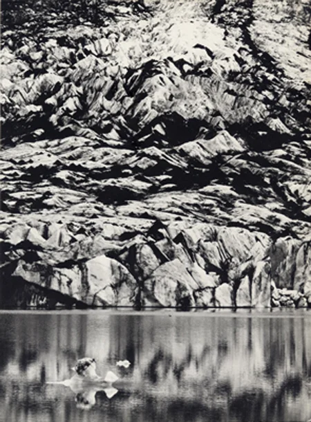 Untitled 2009 Severed page from Andreas Feininger photo book 25 x 20cm