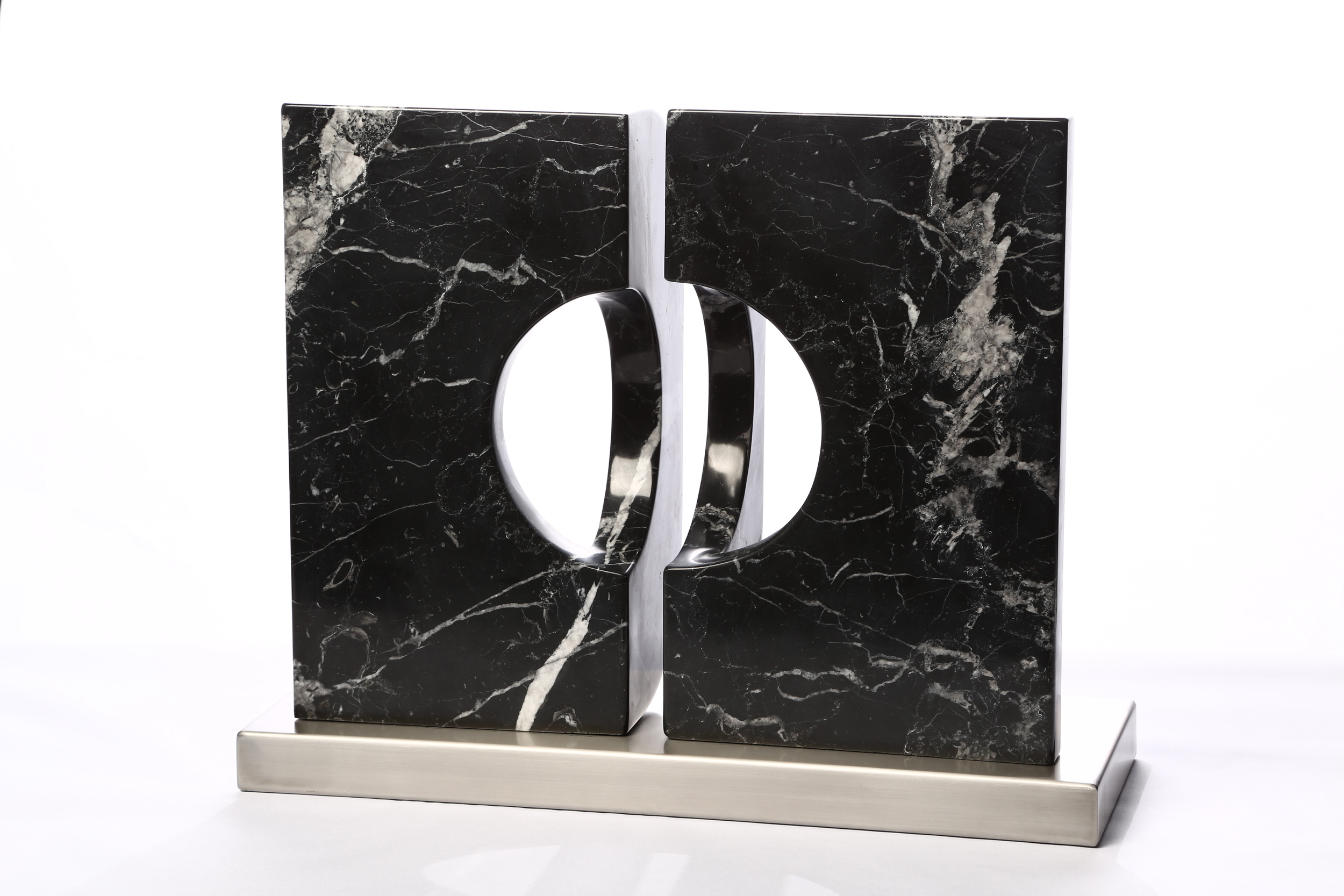    False Universe    Marquina Marble  17½” x 21¾ ” x 8” 