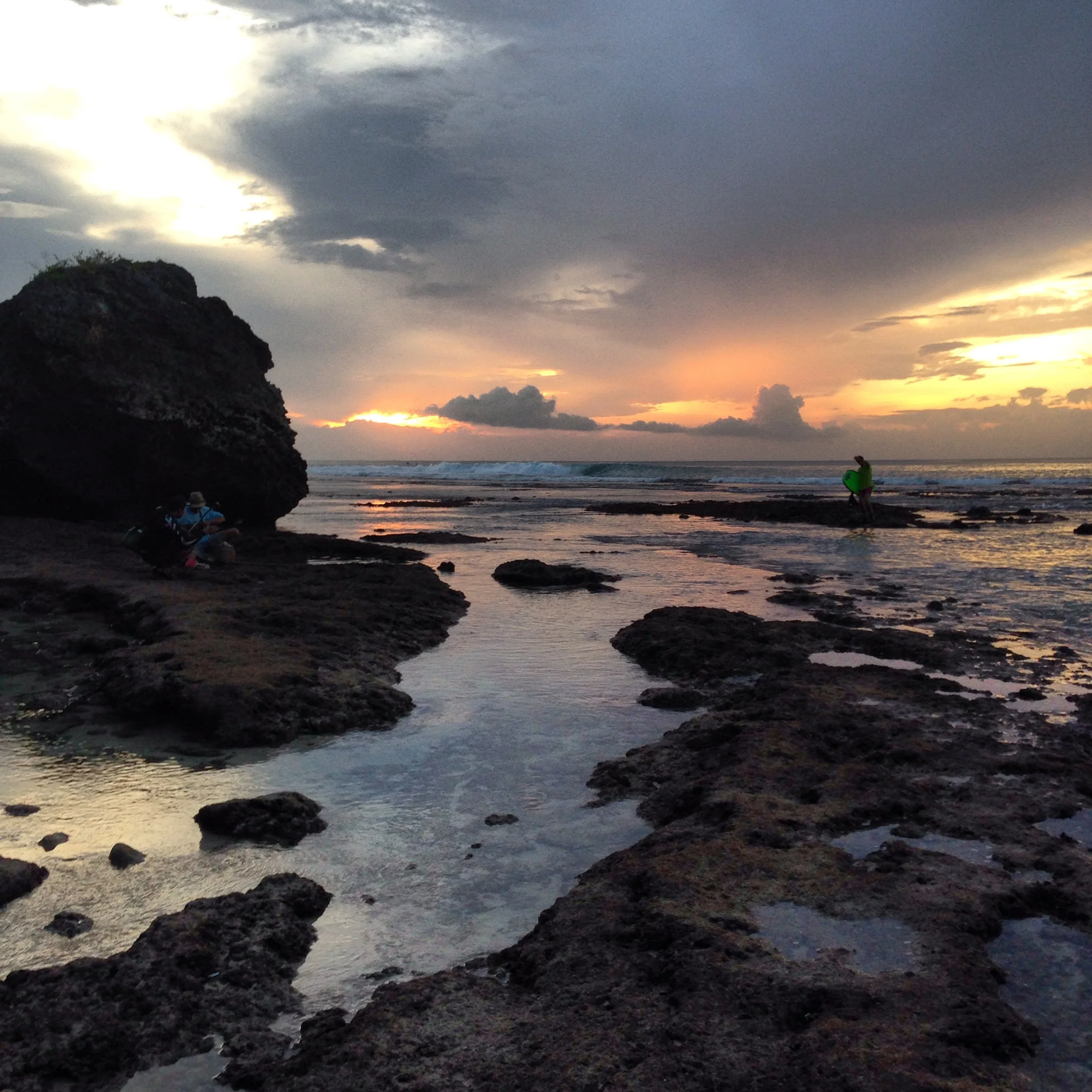 Padang Padang Beach at sunset. Pretty amazing.