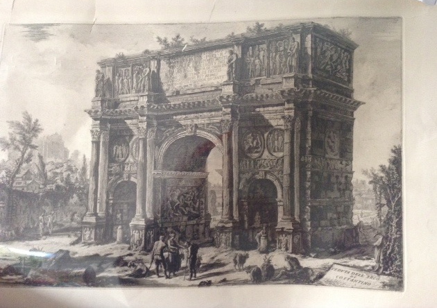 Authentic antique Piranesi engraving