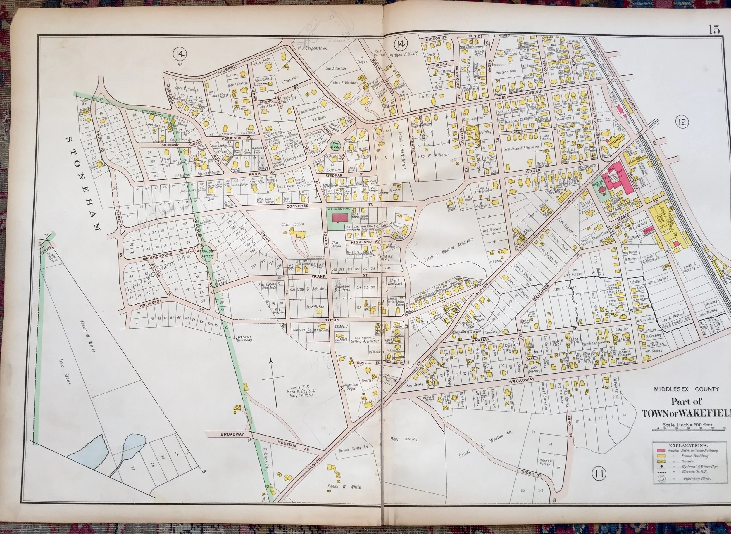 Many historic Wakefield maps! Email for details!