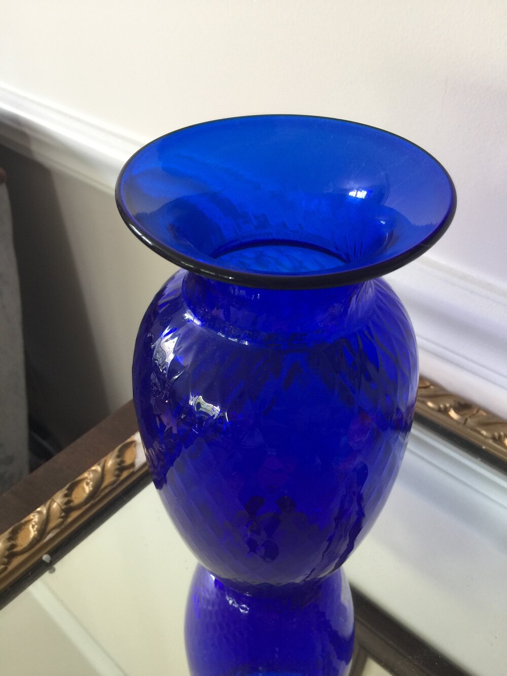Cobalt Blue Art Glass Vase — Wakefield Un-Common Antiques & Collectibles